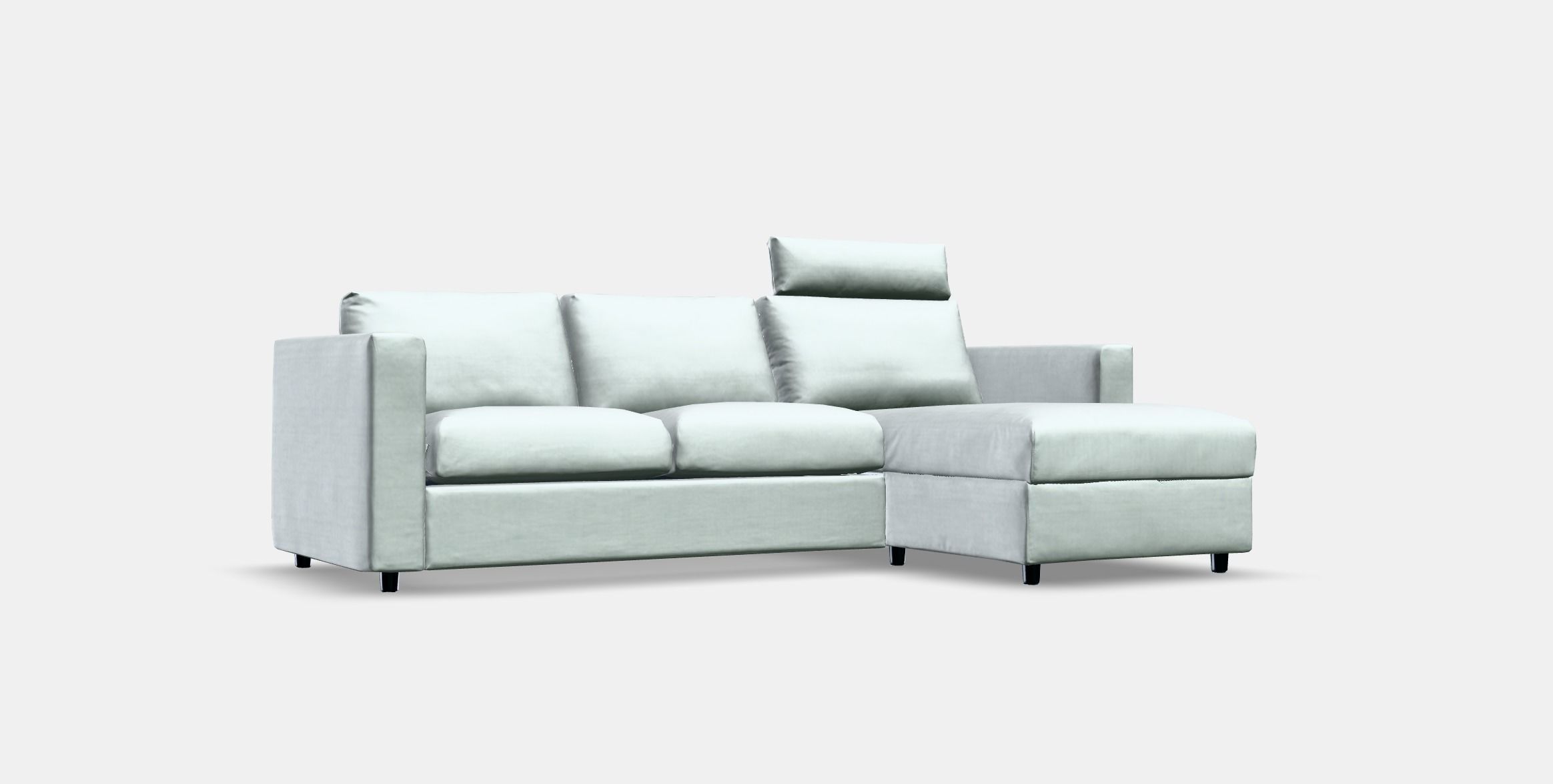 VIMLE 3-seat sofa with chaise longue 1 Low-poly 3D model_8