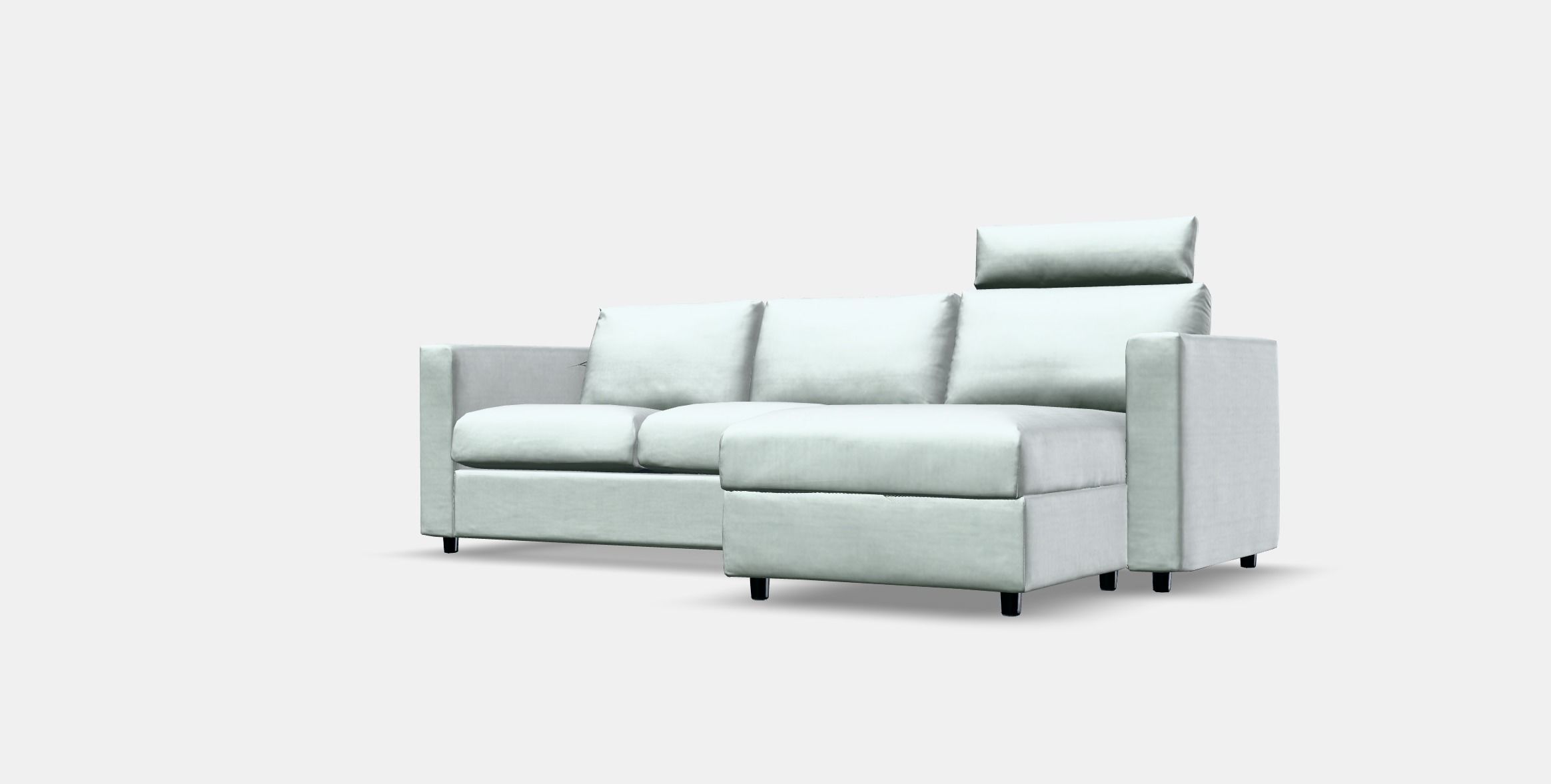 VIMLE 3-seat sofa with chaise longue 1 Low-poly 3D model_13