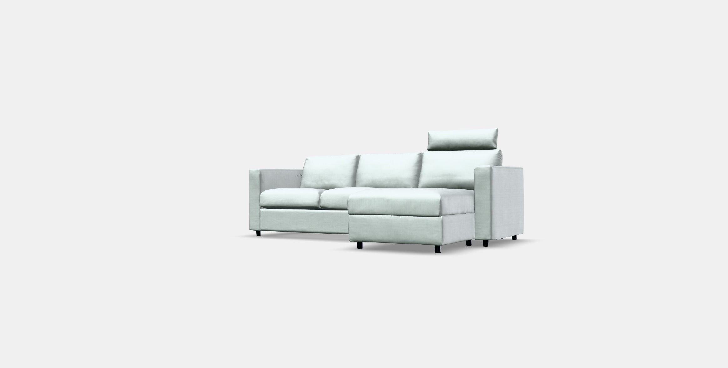 VIMLE 3-seat sofa with chaise longue 1 Low-poly 3D model_12