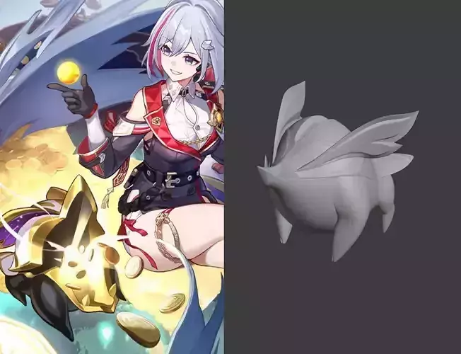 honkai star rail topaz numpy 3d model 3d print STL