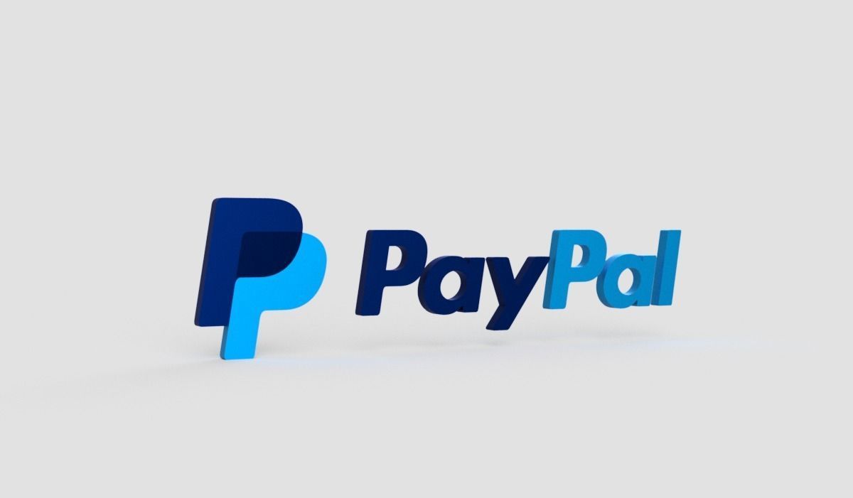 Paypal logo 3D model_1