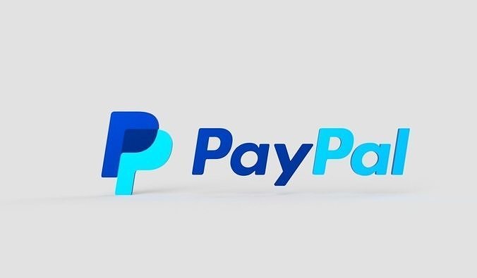 Paypal logo 3D model