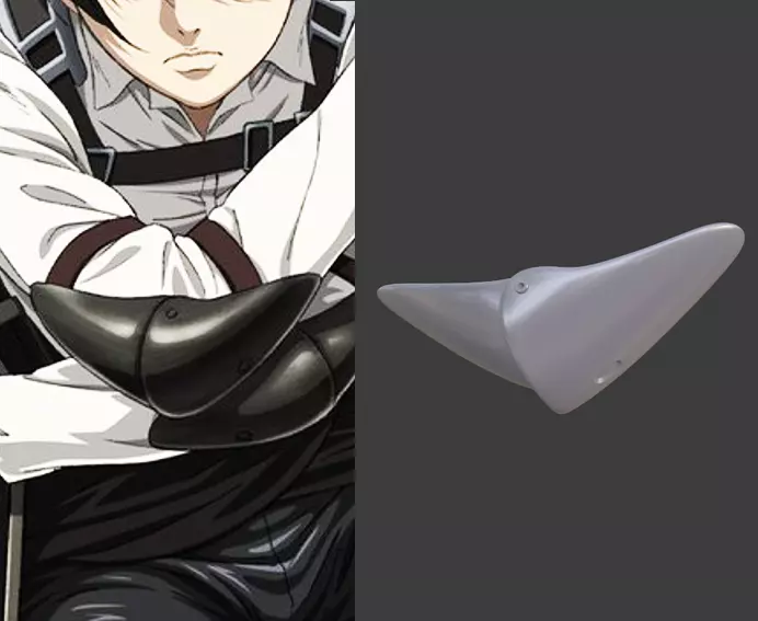 attack on titan final season suit elbow armor 3d model 3d print 3D print model