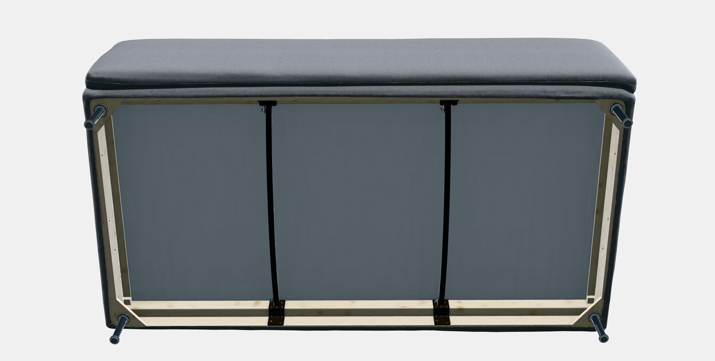 SODERHAMN 3-seat section 1 Low-poly 3D model_8