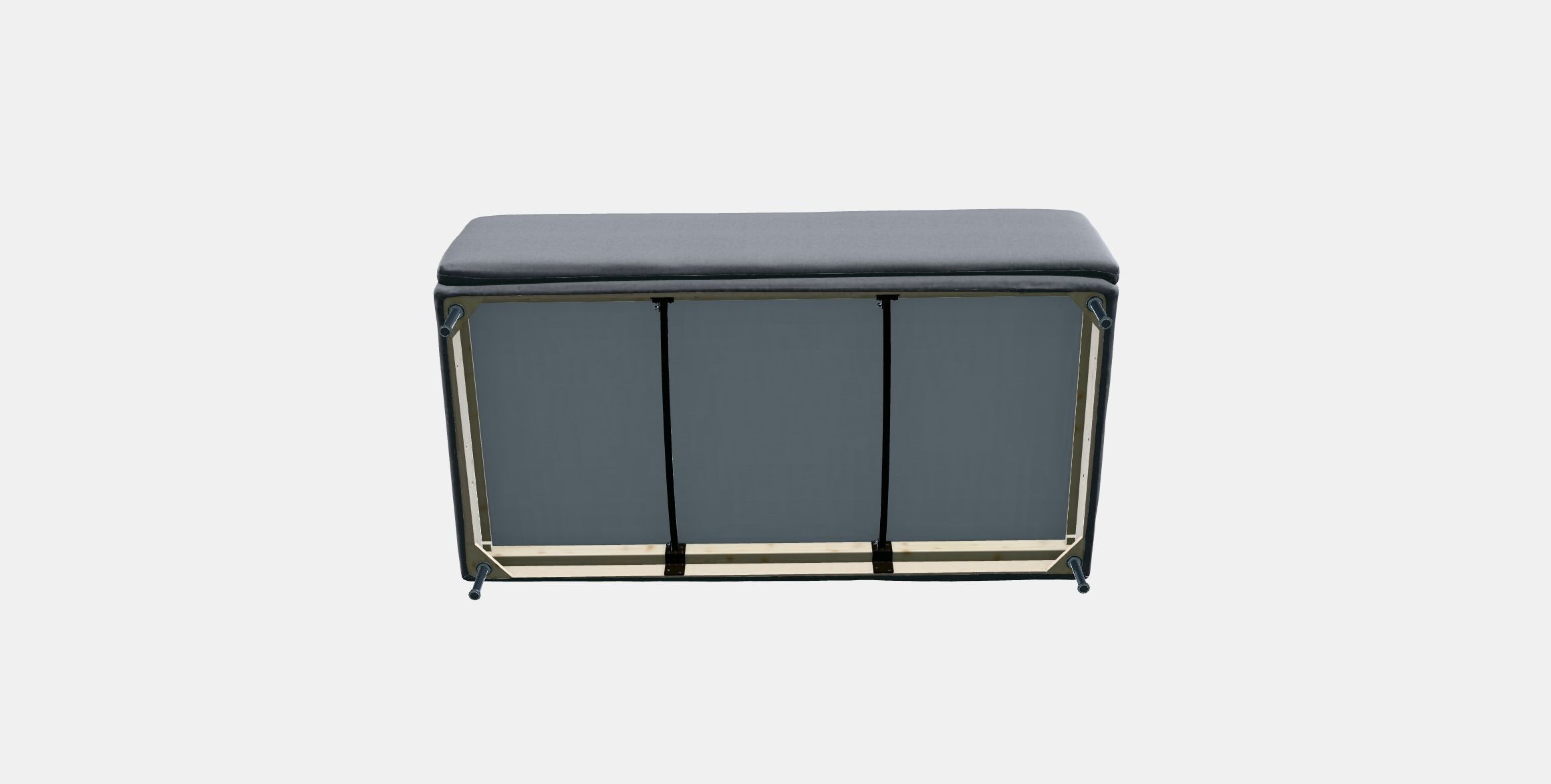 SODERHAMN 3-seat section 1 Low-poly 3D model_5