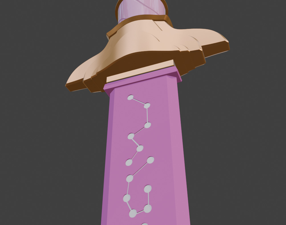 Kpop Demon Hunters Rumi Weapon Sword 3d Model STL 3D print model_2