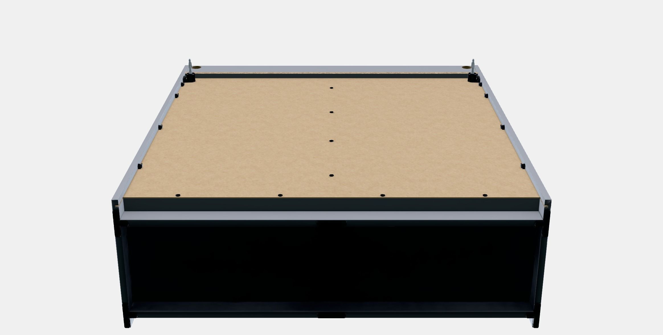 HAUGA Glass-door cabinet Low-poly 3D model_6