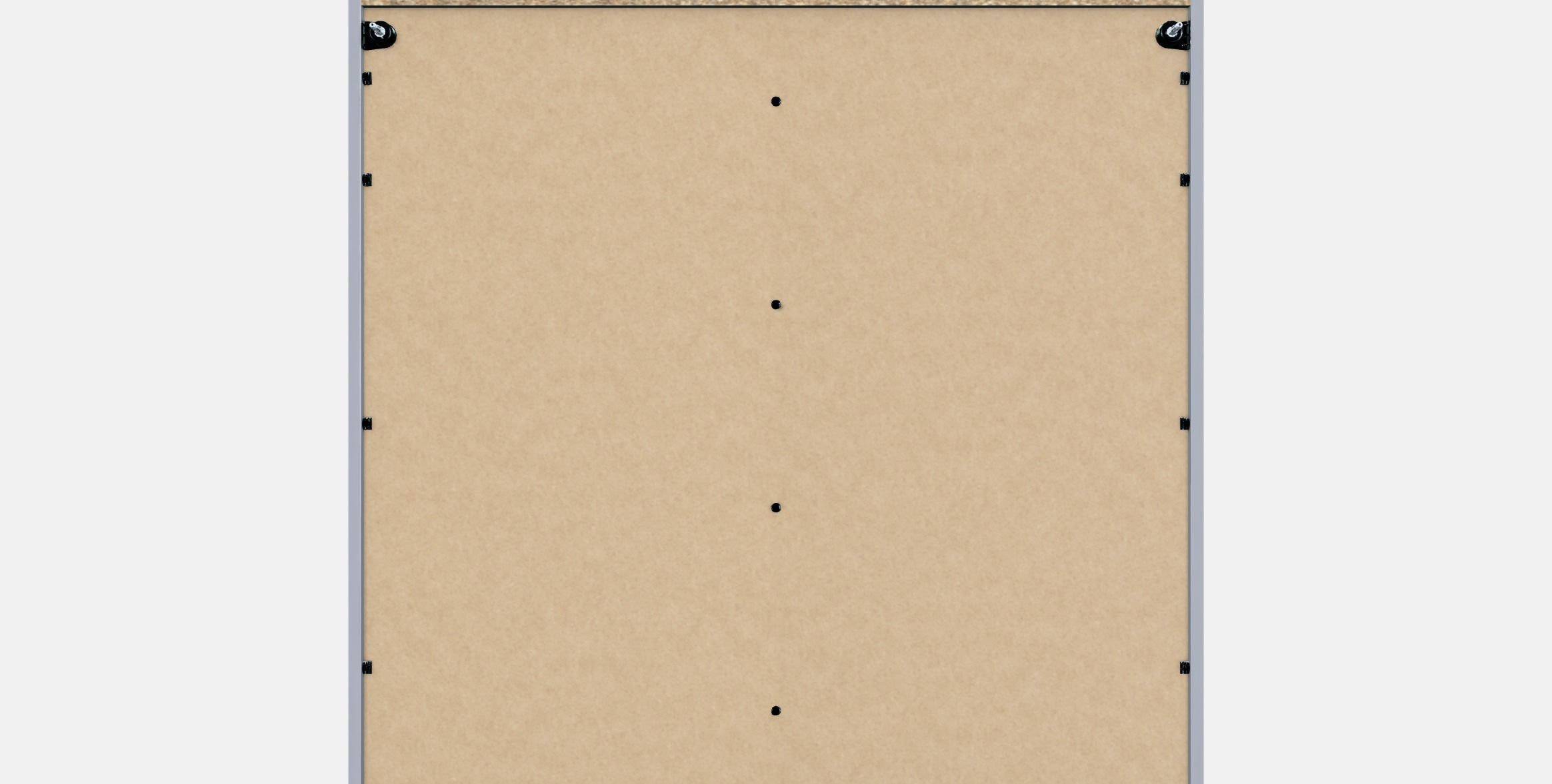 HAUGA Glass-door cabinet Low-poly 3D model_15