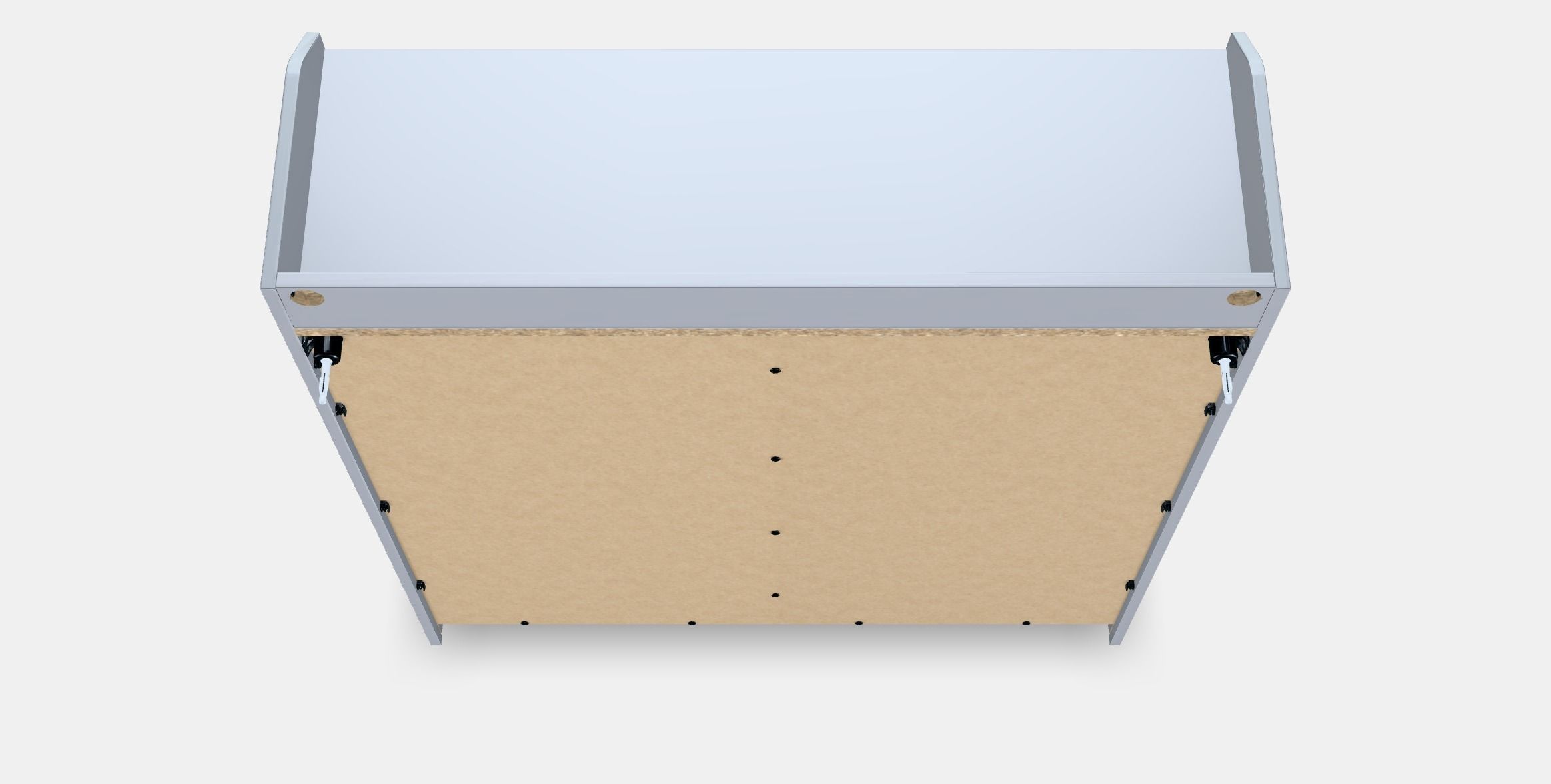 HAUGA Glass-door cabinet Low-poly 3D model_3