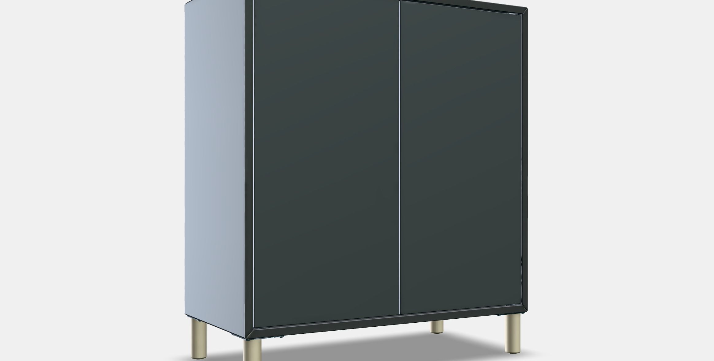 EKET Cabinet combination with legs 1 3D model_9