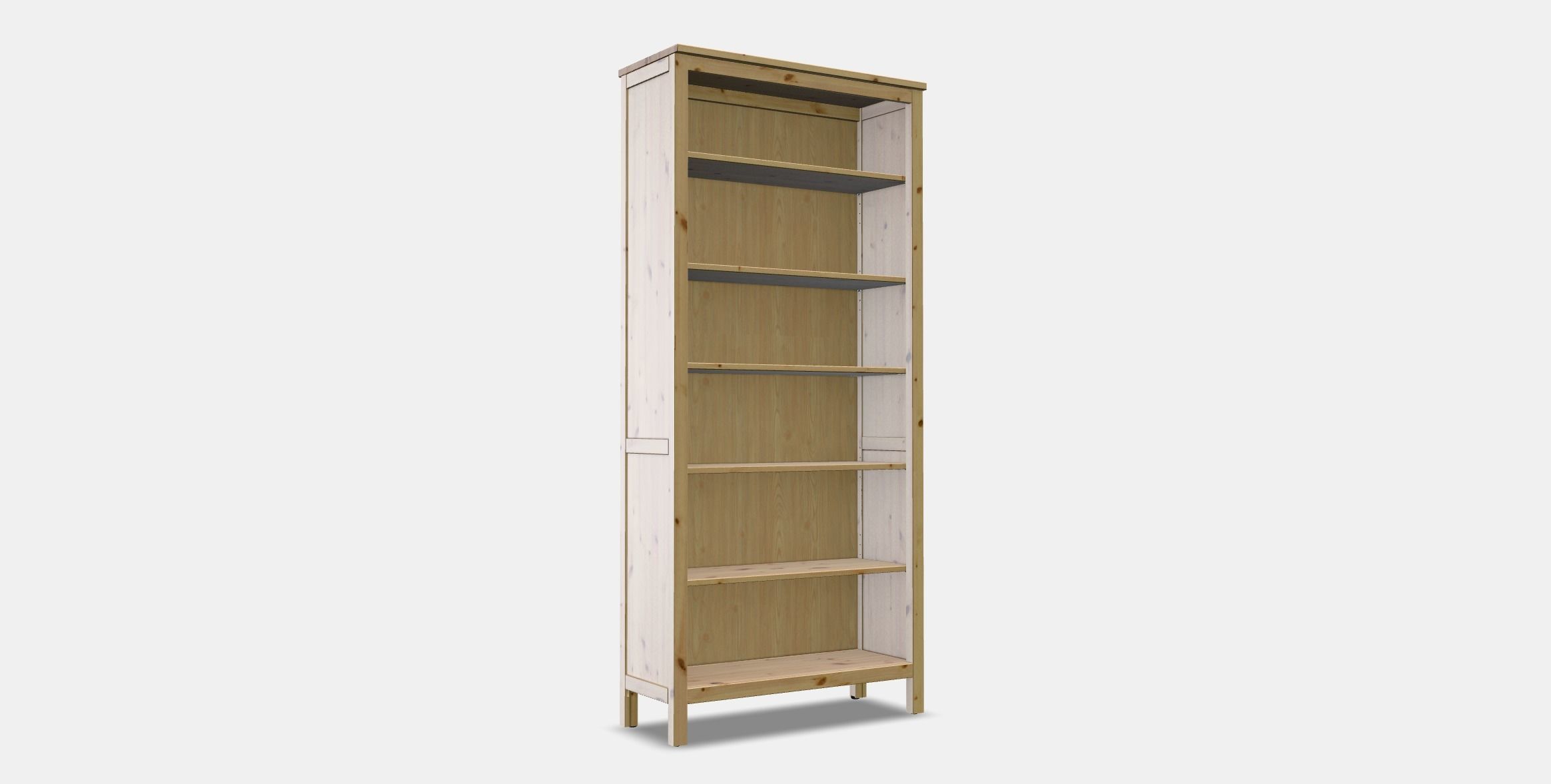 HEMNES Bookcase 3 Low-poly 3D model_3