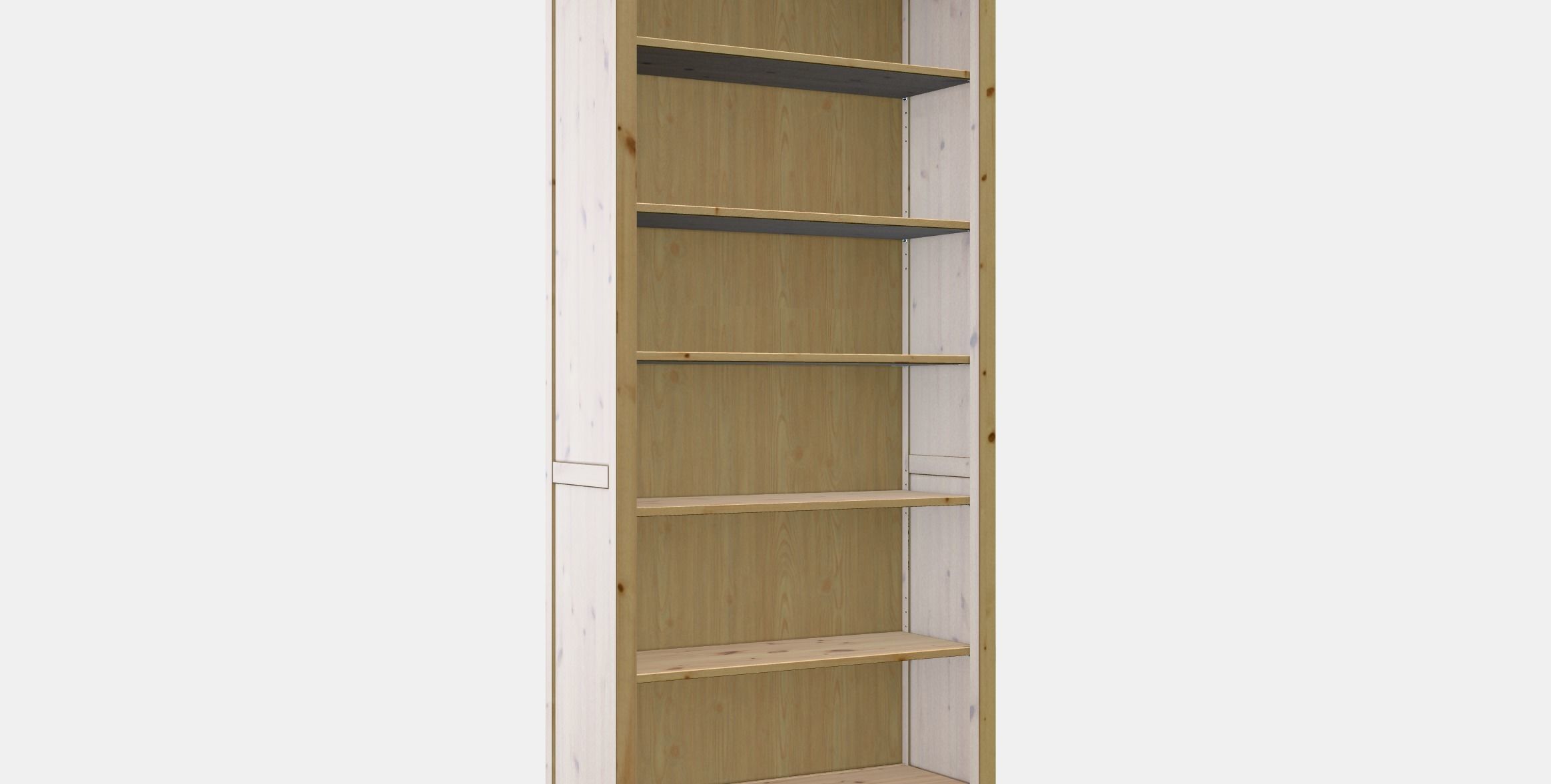 HEMNES Bookcase 3 Low-poly 3D model_9