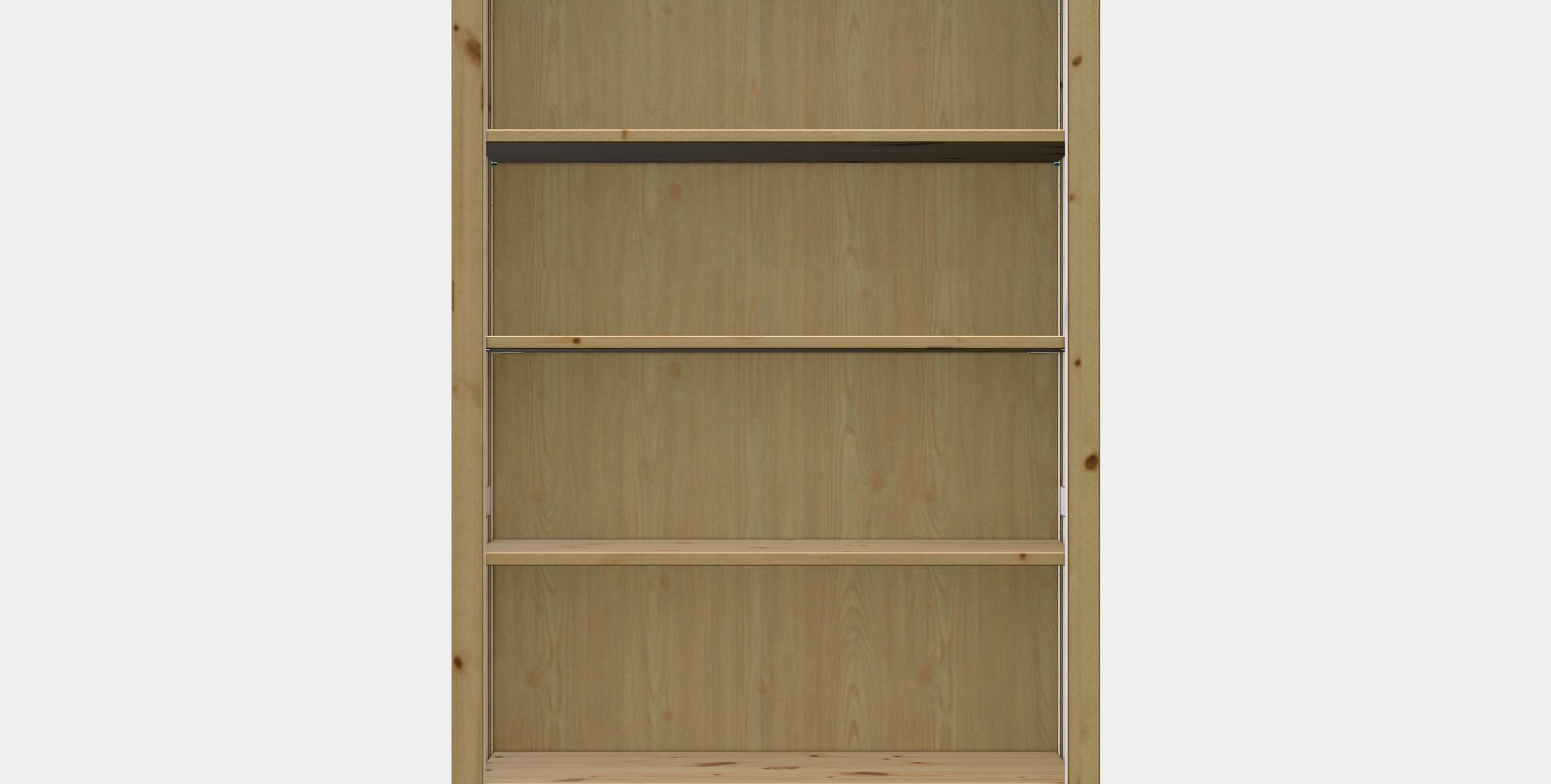 HEMNES Bookcase 3 Low-poly 3D model_11