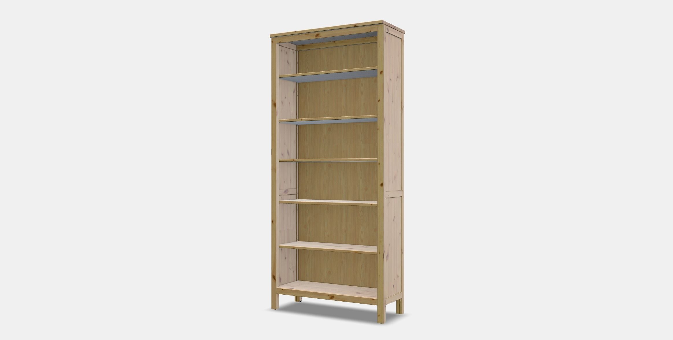 HEMNES Bookcase 3 Low-poly 3D model_12