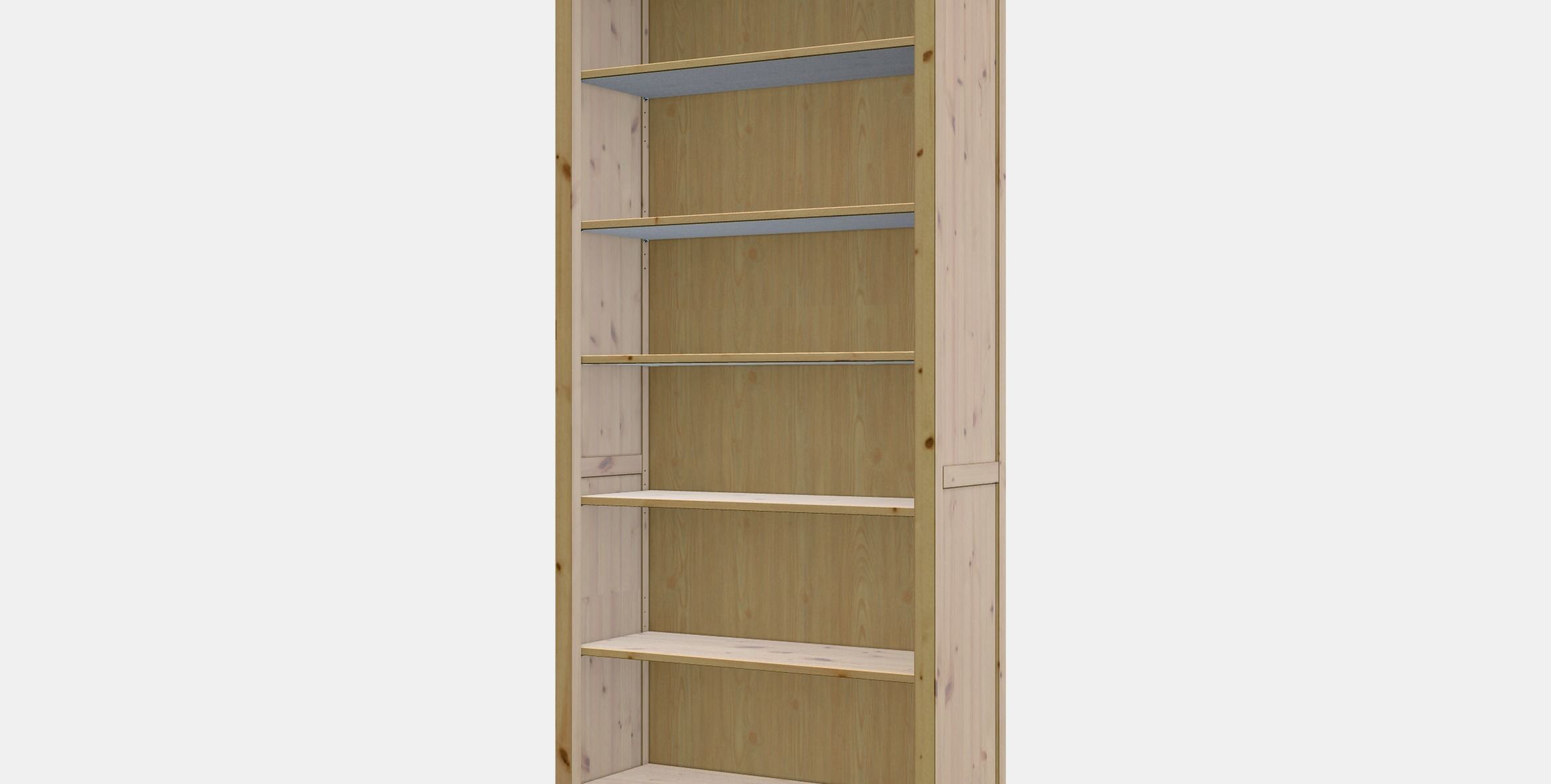 HEMNES Bookcase 3 Low-poly 3D model_13