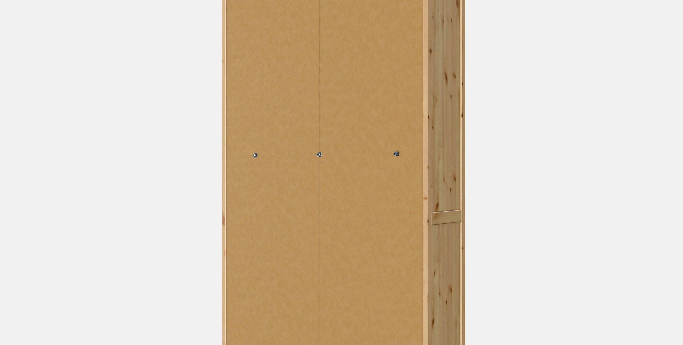 HEMNES Bookcase 3 Low-poly 3D model_5