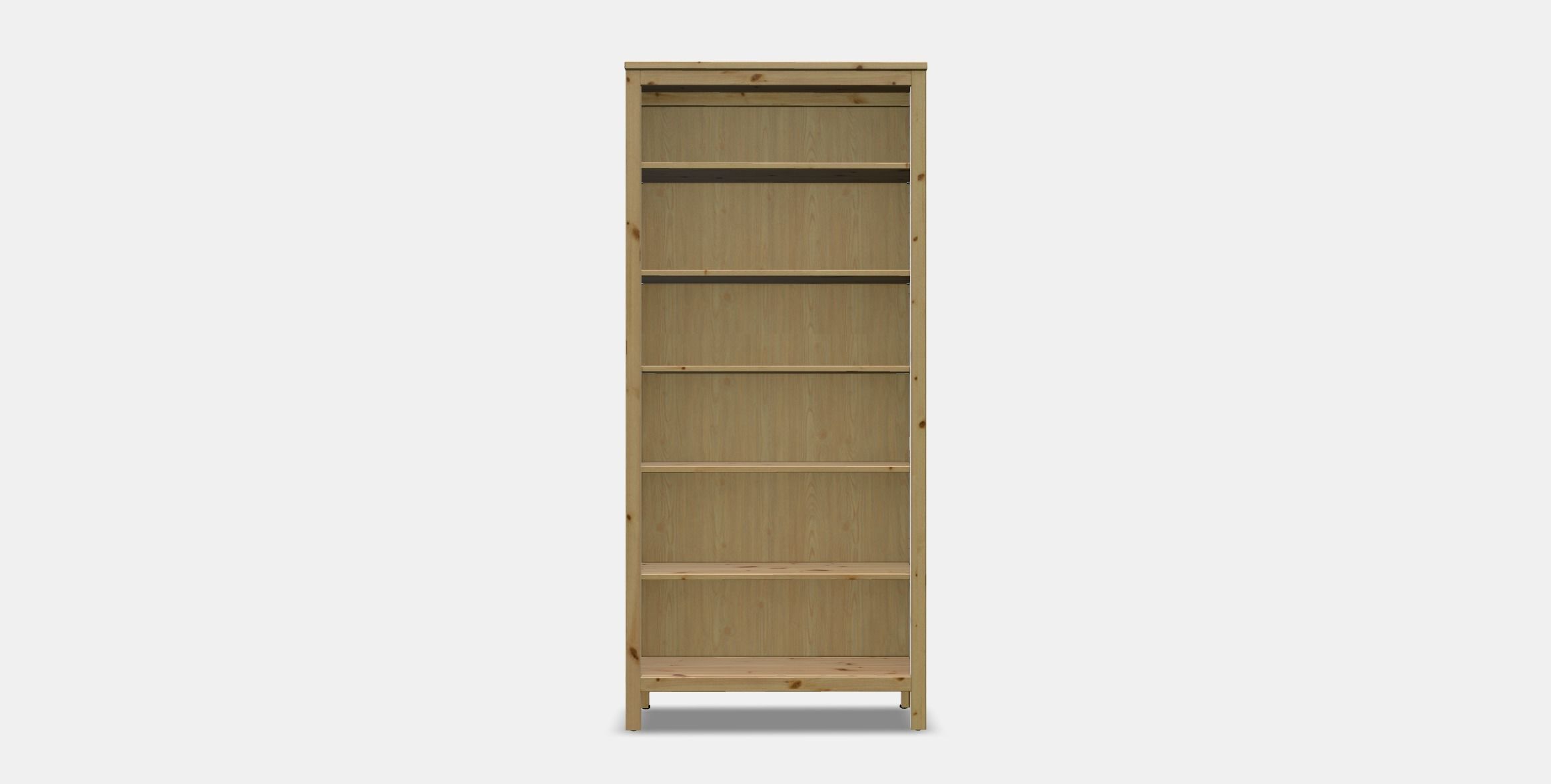HEMNES Bookcase 3 Low-poly 3D model_10