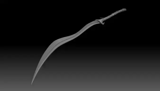 Bloodhound Fang - Elden Ring weapon 3D print model