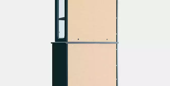 LOMMARP Cabinet with glass doors