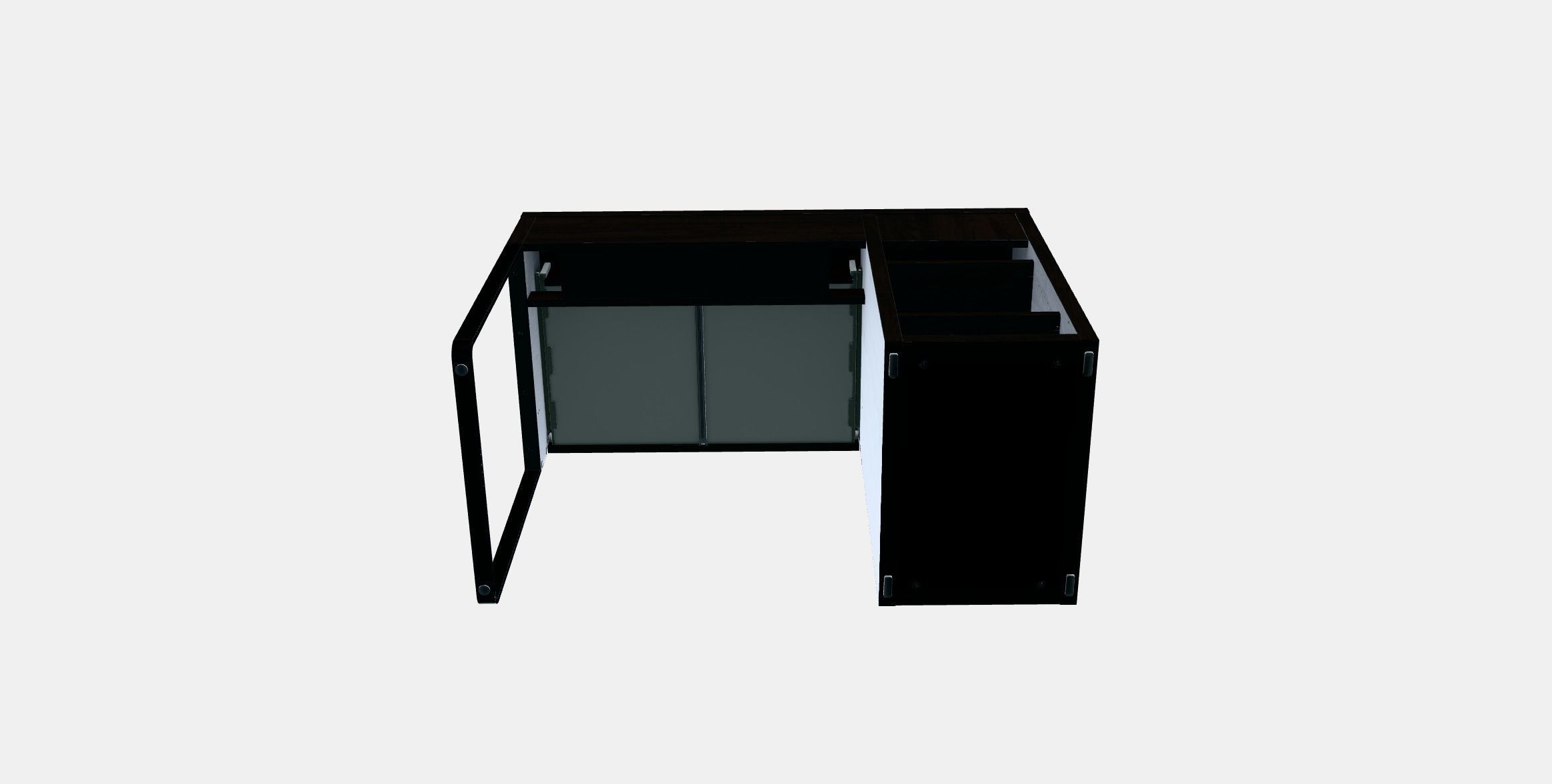 MICKE Desk 6 Low-poly 3D model_7