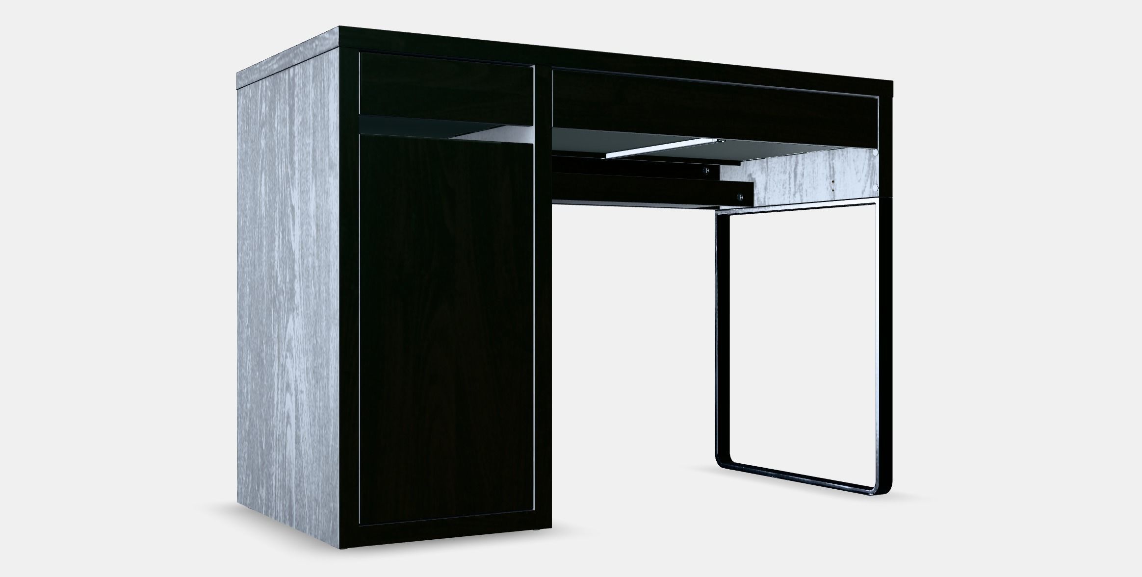 MICKE Desk 6 Low-poly 3D model_9