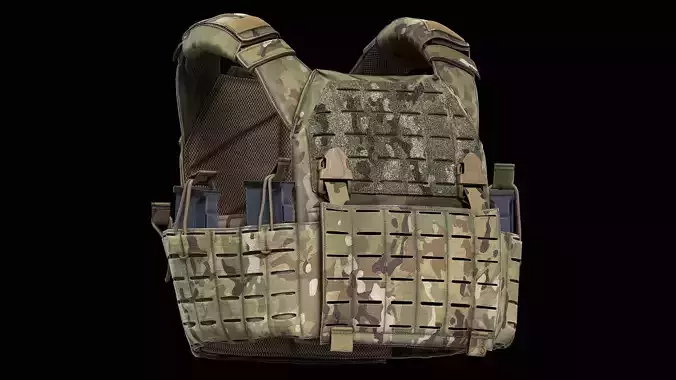 Shellback Tactical Rampage 2 0 Plate Carrier Low-poly 3D model