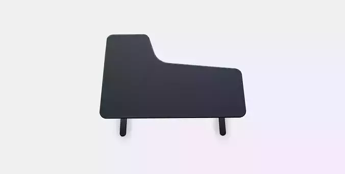 BEKANT Corner desk right sit-stand 1