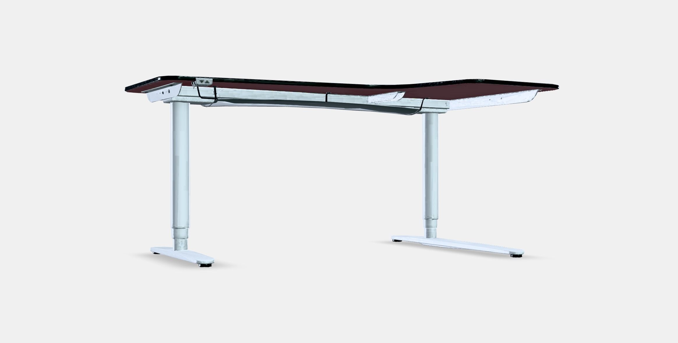 BEKANT Corner desk right sit-stand 2 Low-poly 3D model_9