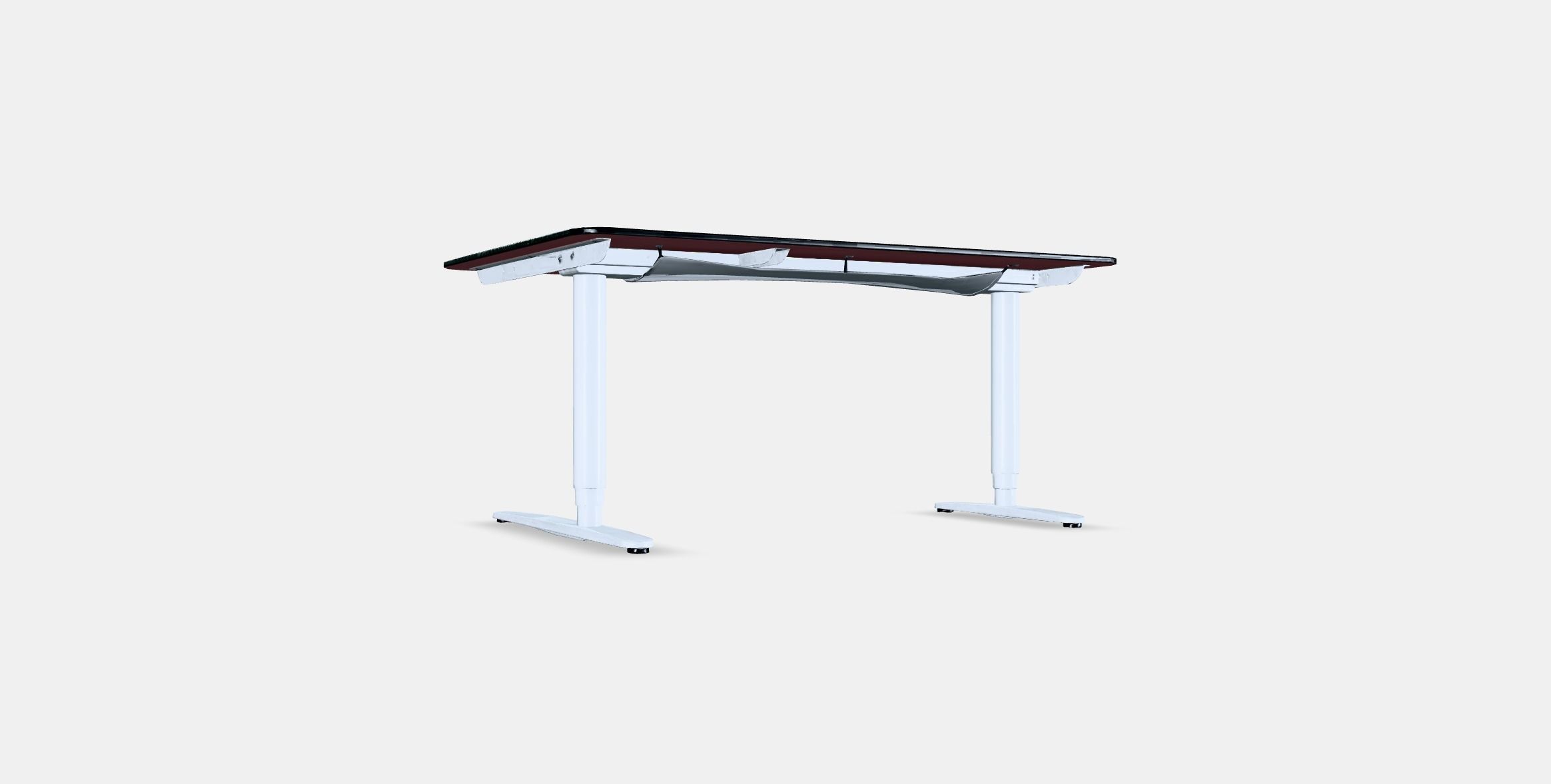 BEKANT Corner desk right sit-stand 2 Low-poly 3D model_16