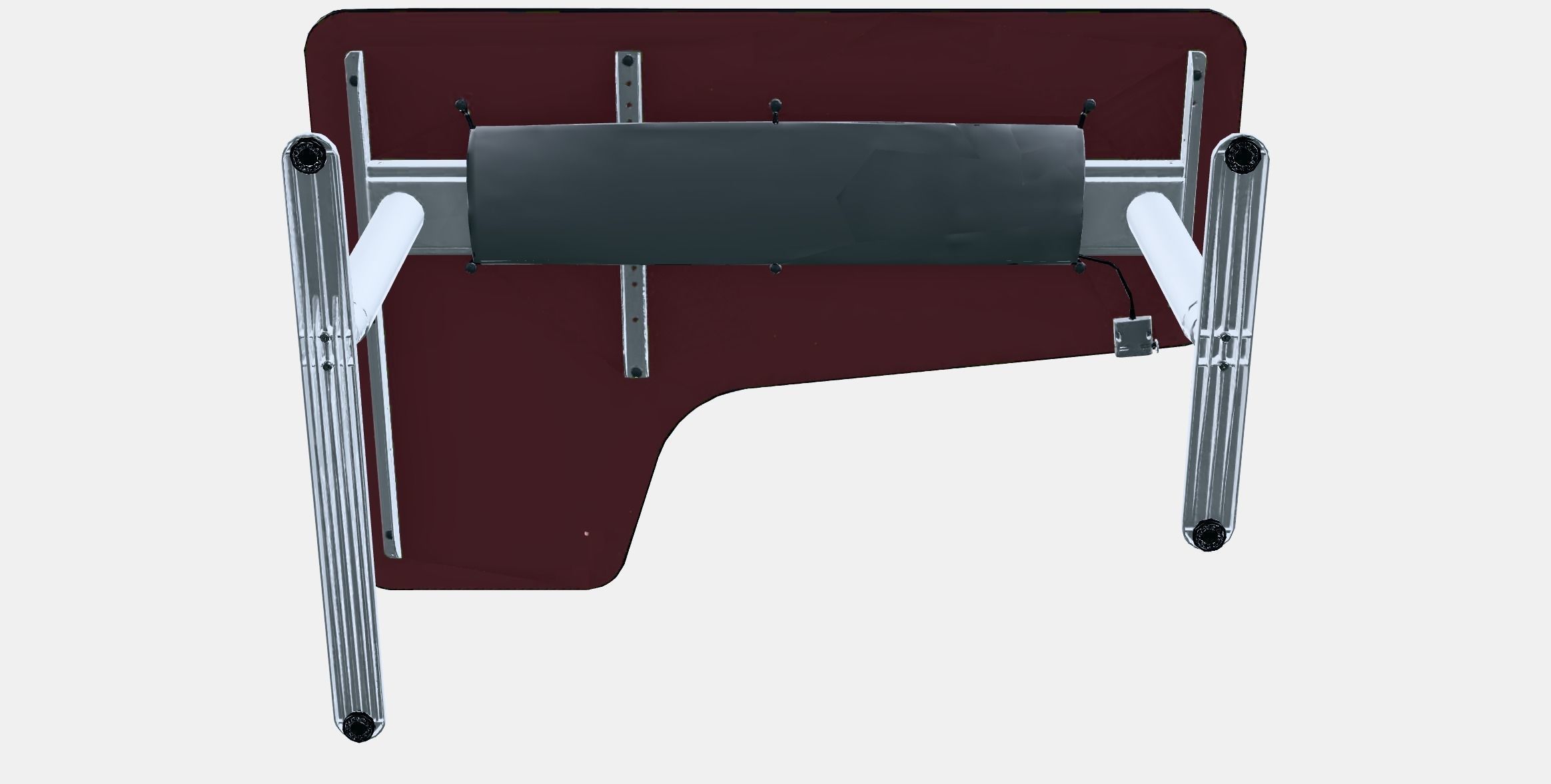 BEKANT Corner desk right sit-stand 2 Low-poly 3D model_7