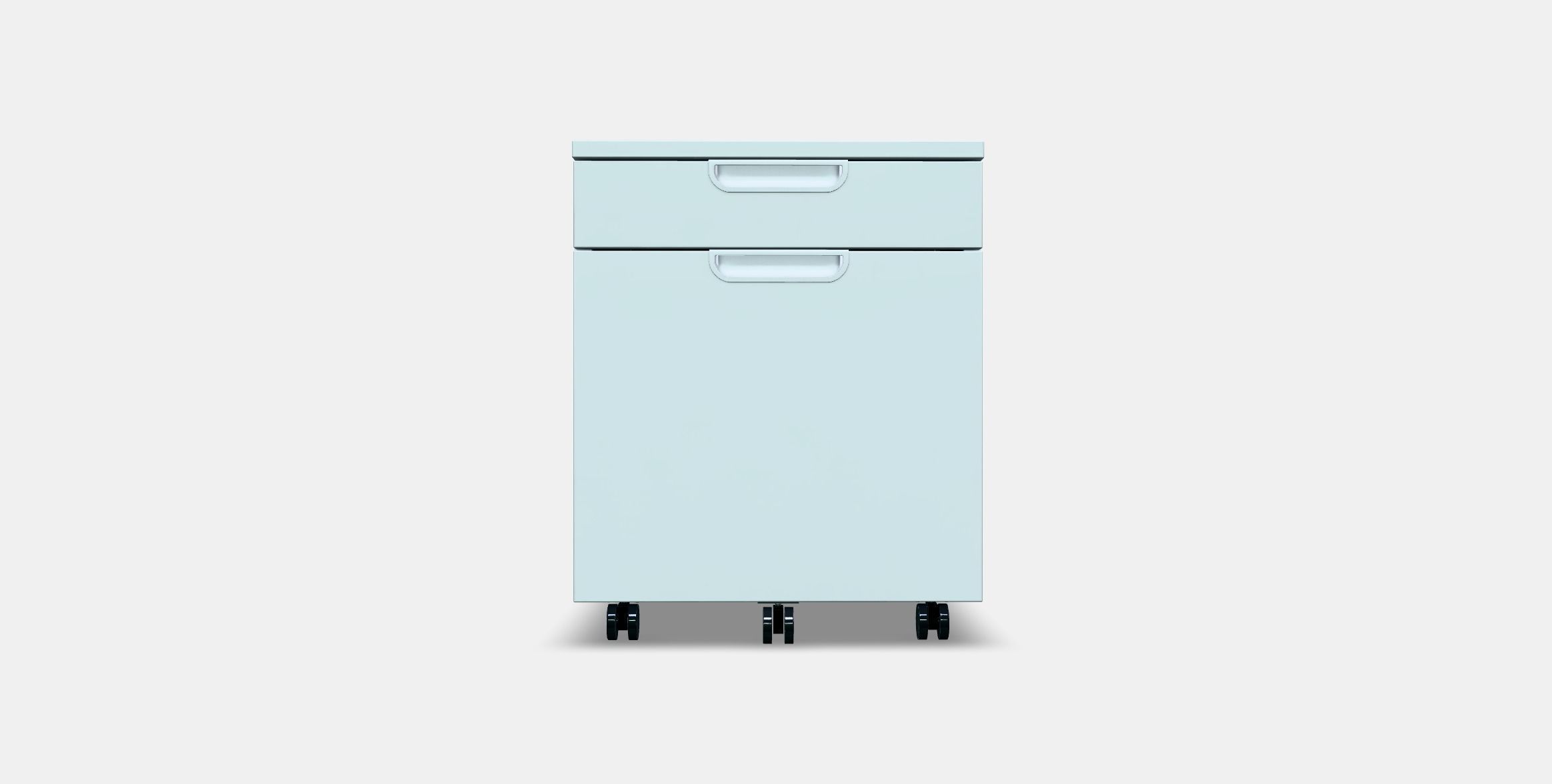 GALANT Drawer unit with drop-file storage Low-poly 3D model_10