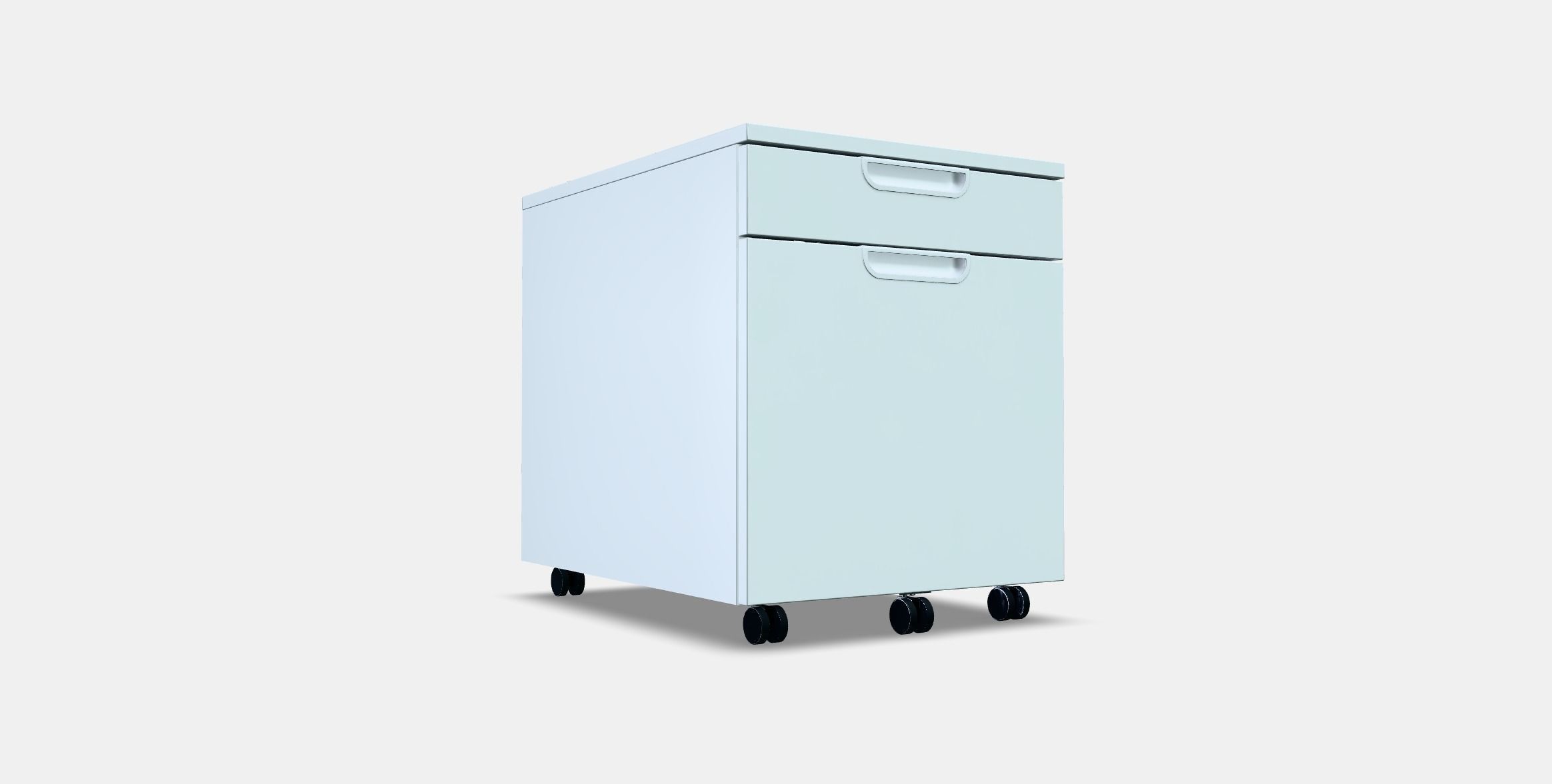GALANT Drawer unit with drop-file storage Low-poly 3D model_3
