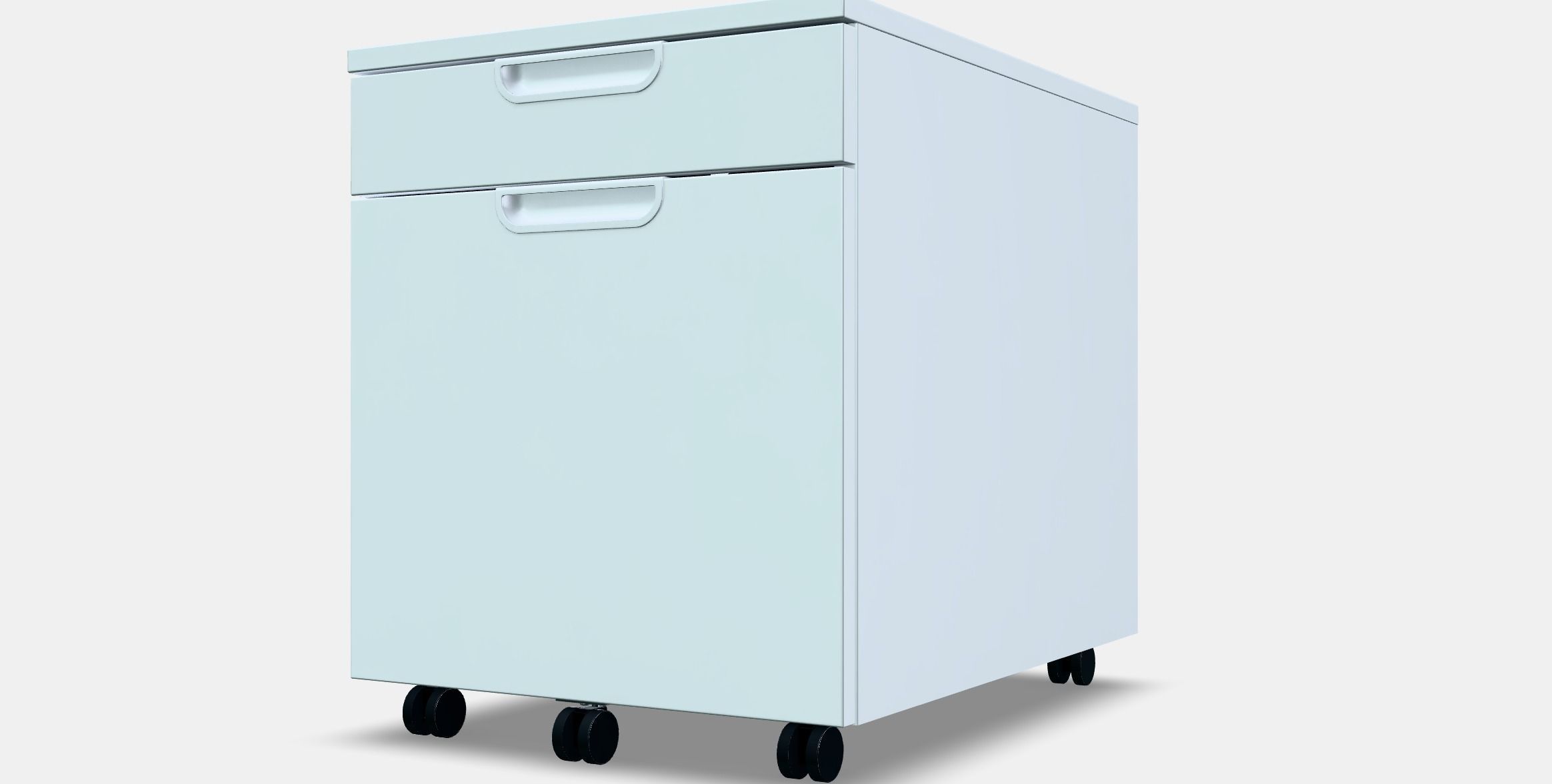 GALANT Drawer unit with drop-file storage Low-poly 3D model_13