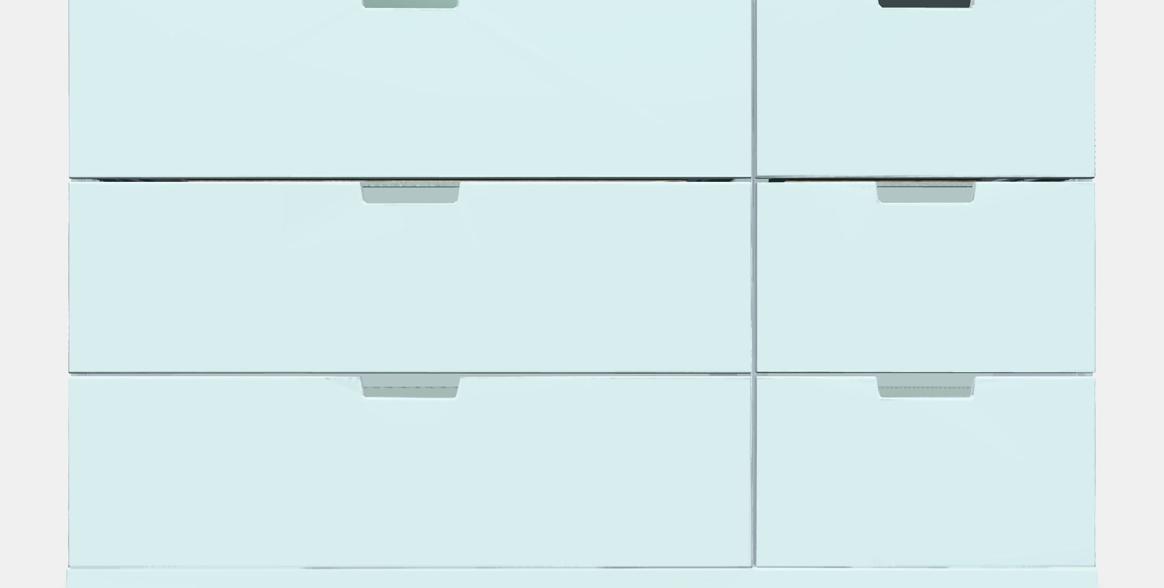 NORDLI Chest of 6 drawers Low-poly 3D model_11