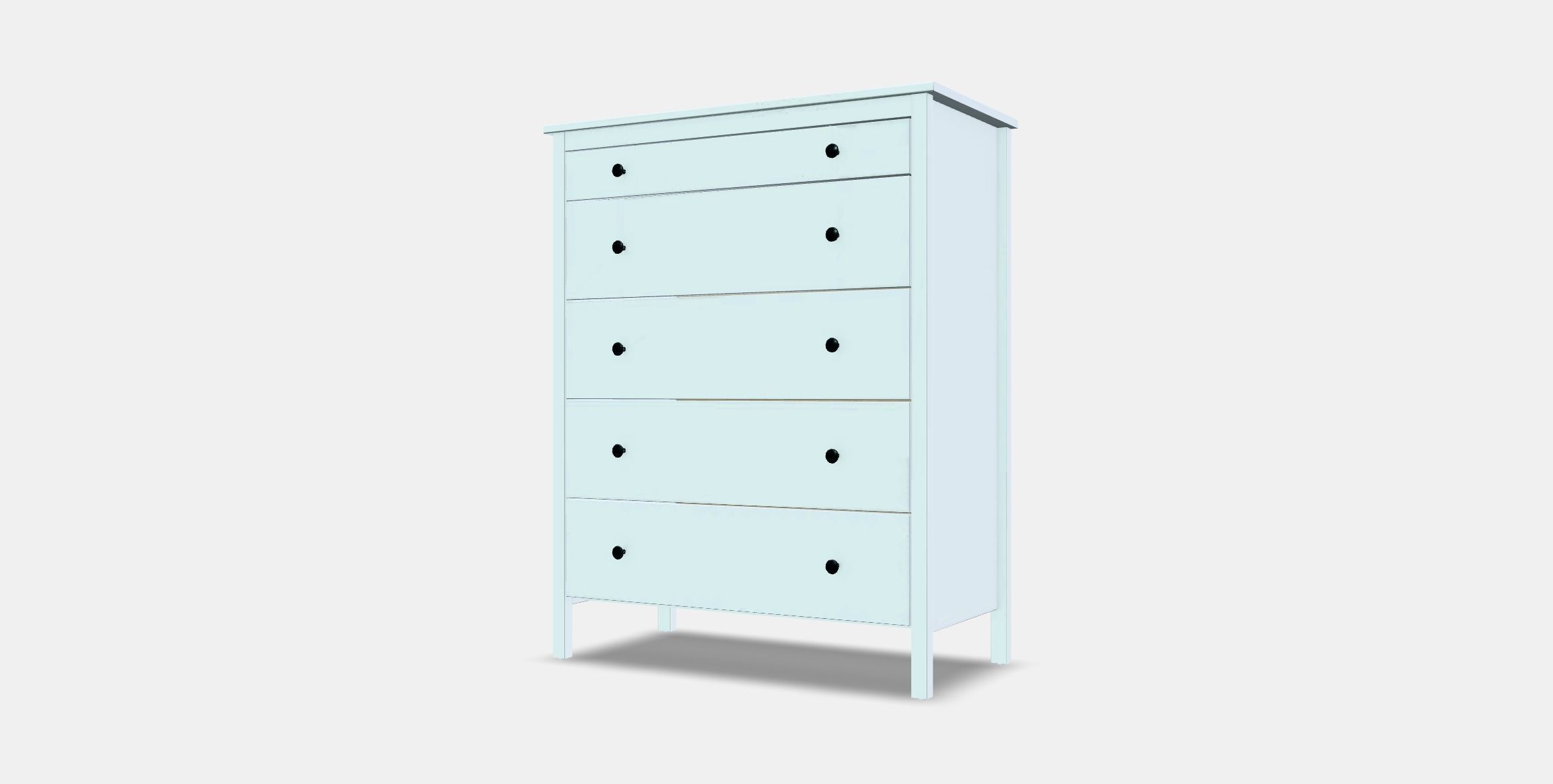 KOPPANG Chest of 5 drawers Low-poly 3D model_12
