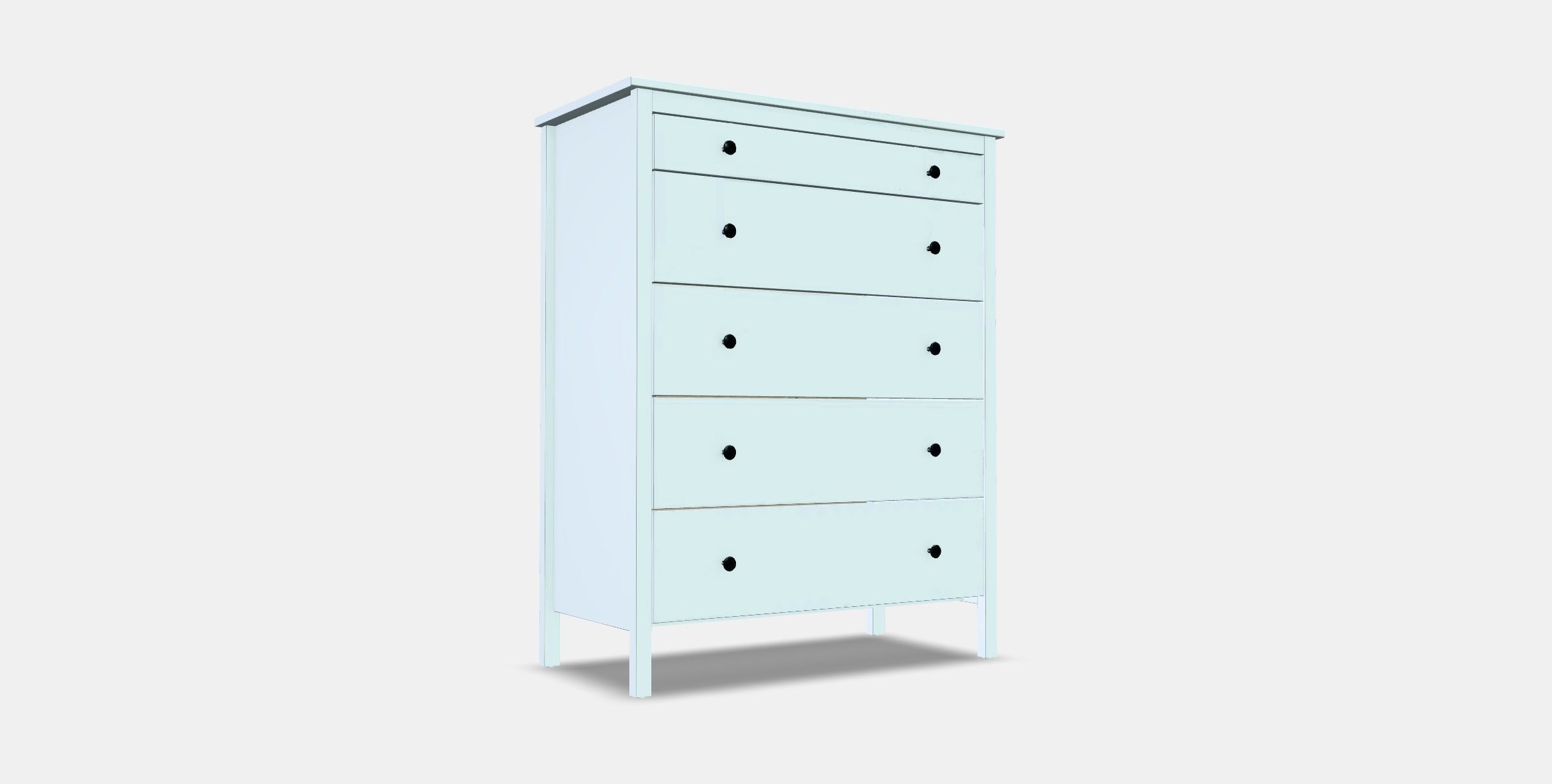 KOPPANG Chest of 5 drawers Low-poly 3D model_2