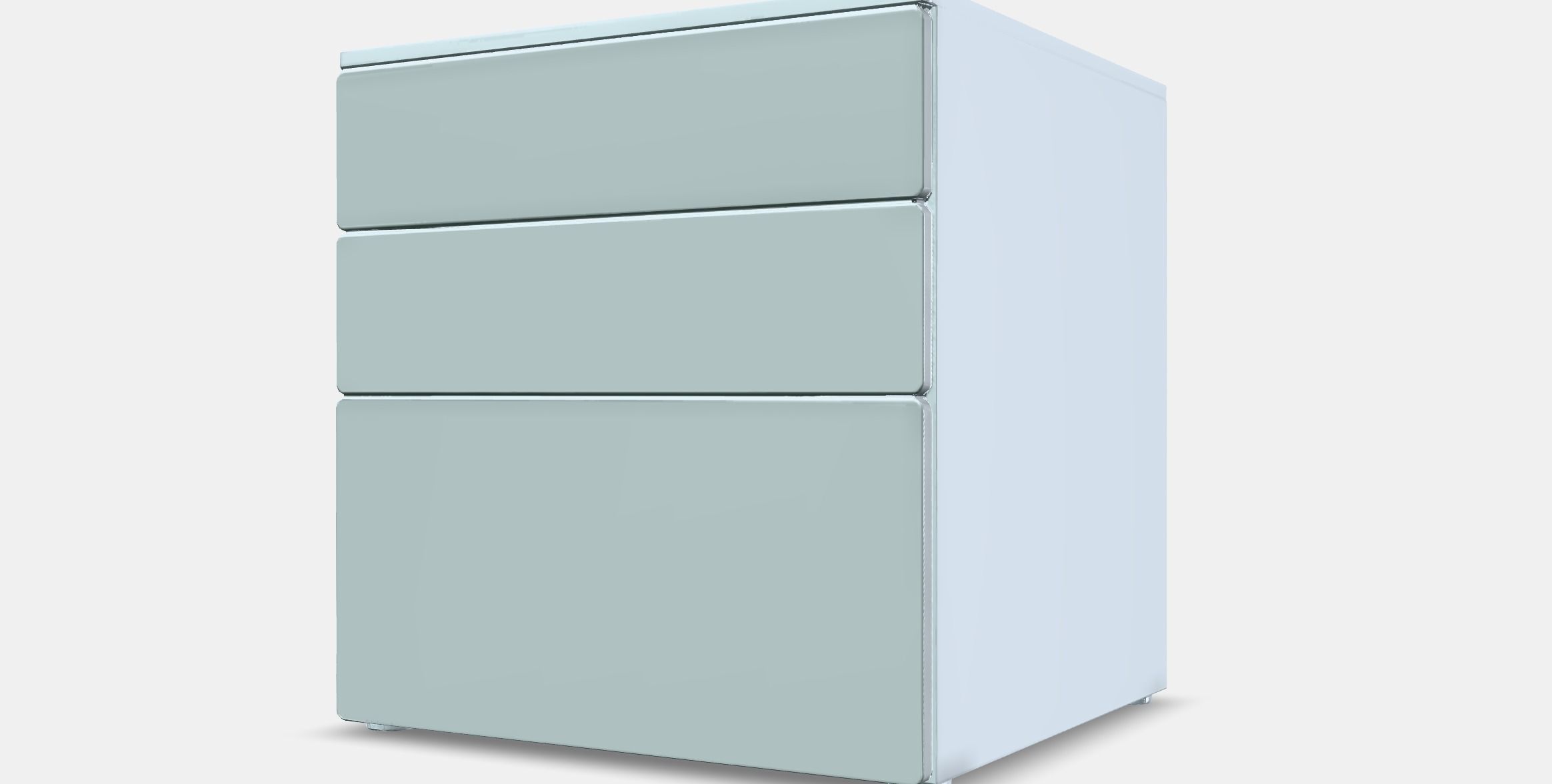 SMASTAD - PLATSA Chest of 3 drawers Low-poly 3D model_13