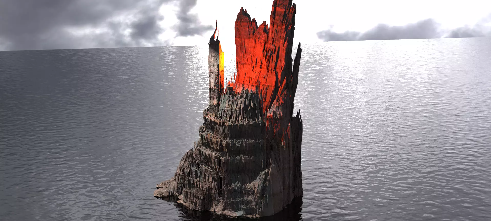 Dantes Devine comedy purgatory Cave  hive 3D model_0