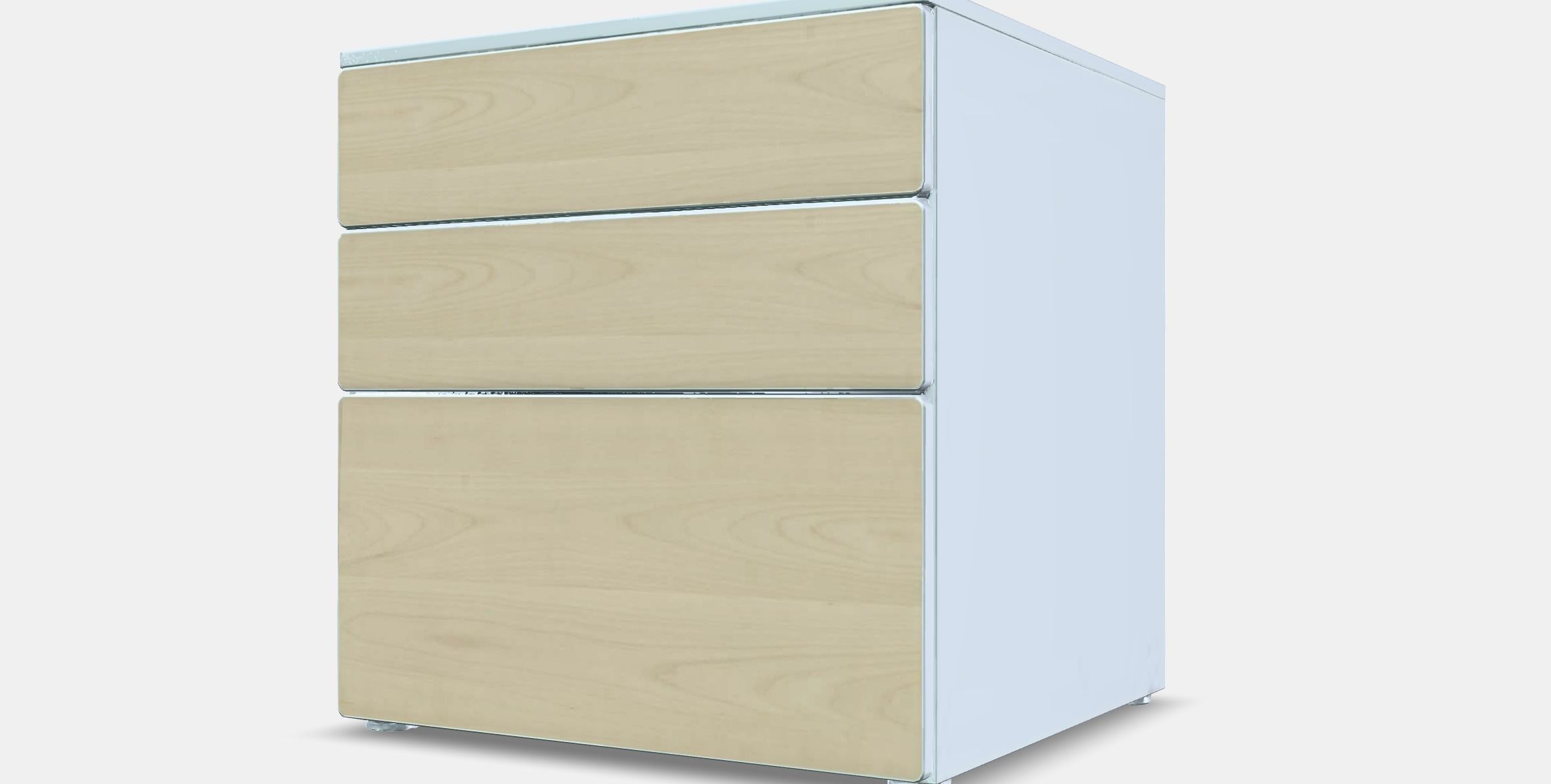 SMASTAD - PLATSA Chest of 3 drawers 1 Low-poly 3D model_13