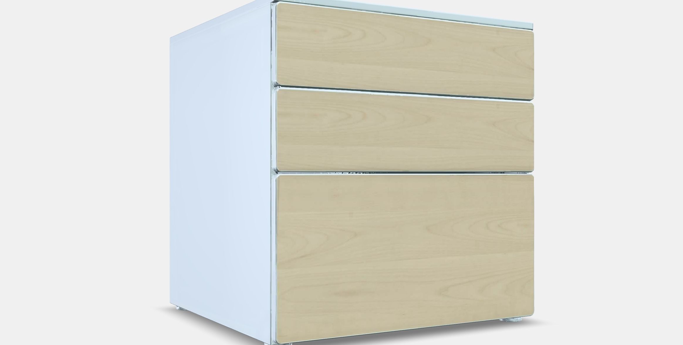 SMASTAD - PLATSA Chest of 3 drawers 1 Low-poly 3D model_9