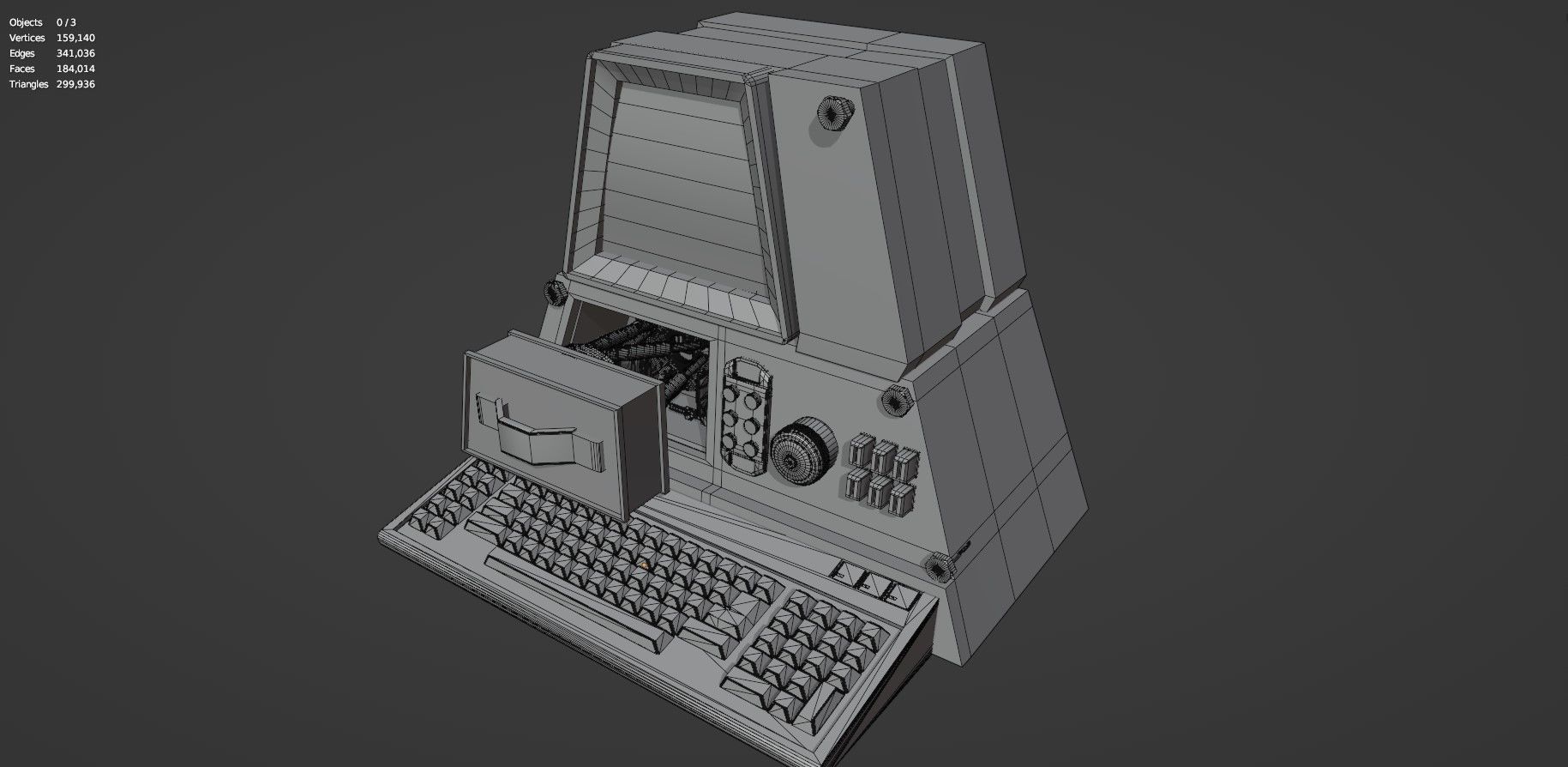Retro Computer Pack - 3 Variations  3D model_42