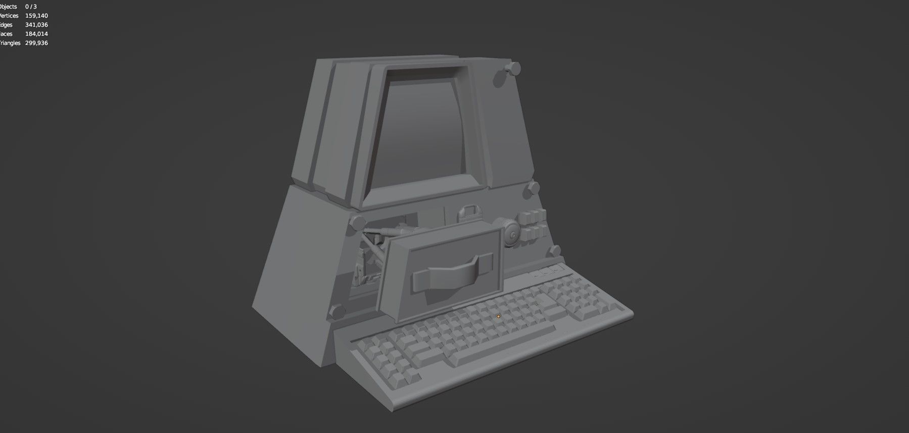 Retro Computer Pack - 3 Variations  3D model_34