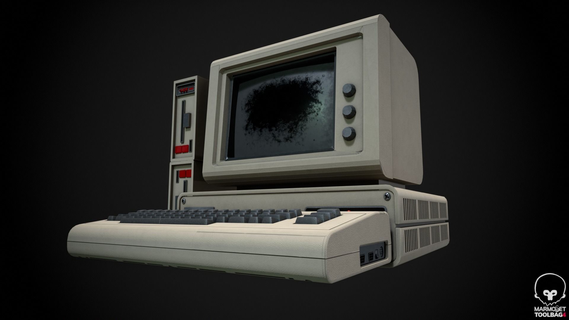 Retro Computer Pack - 3 Variations  3D model_4
