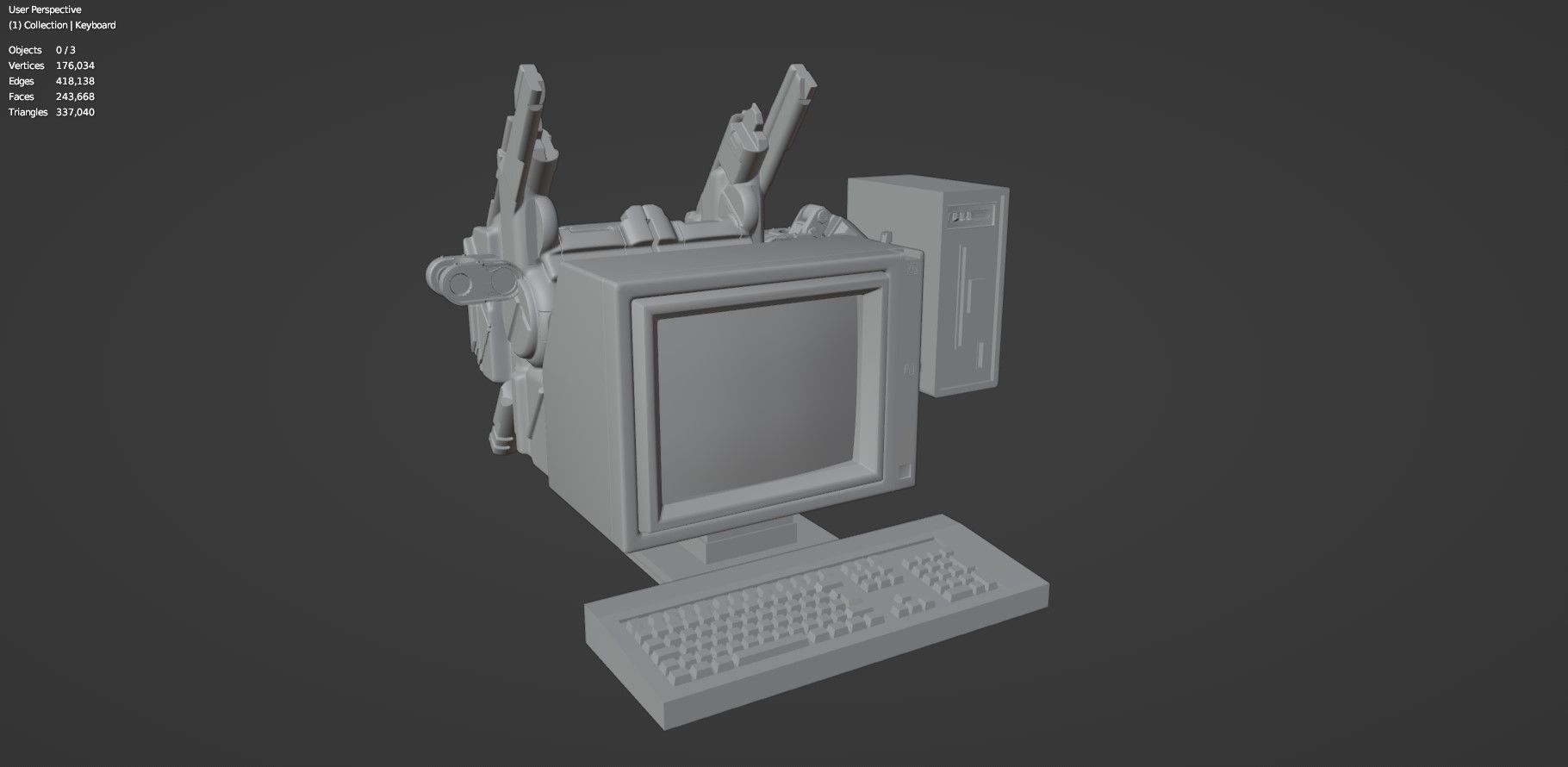 Retro Computer Pack - 3 Variations  3D model_69