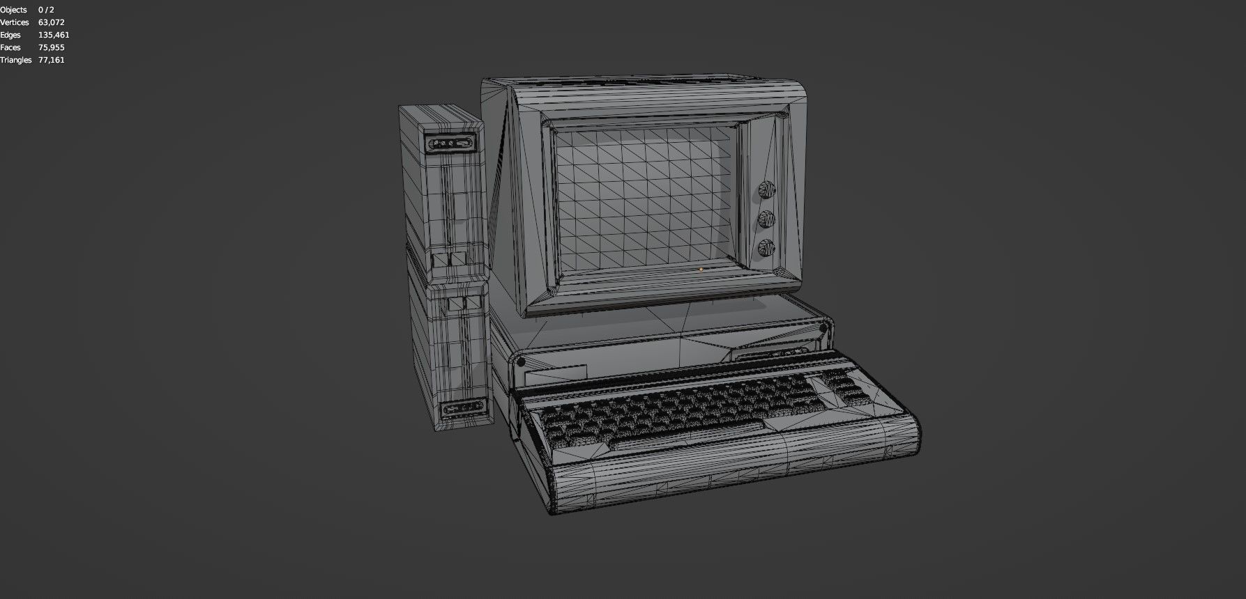 Retro Computer Pack - 3 Variations  3D model_45