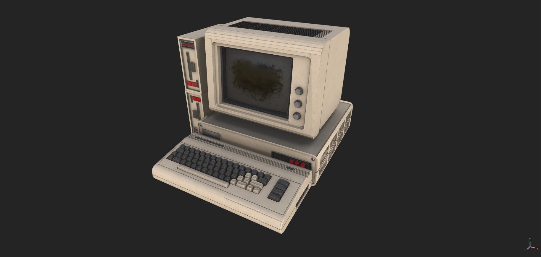 Retro Computer Pack - 3 Variations  3D model_17