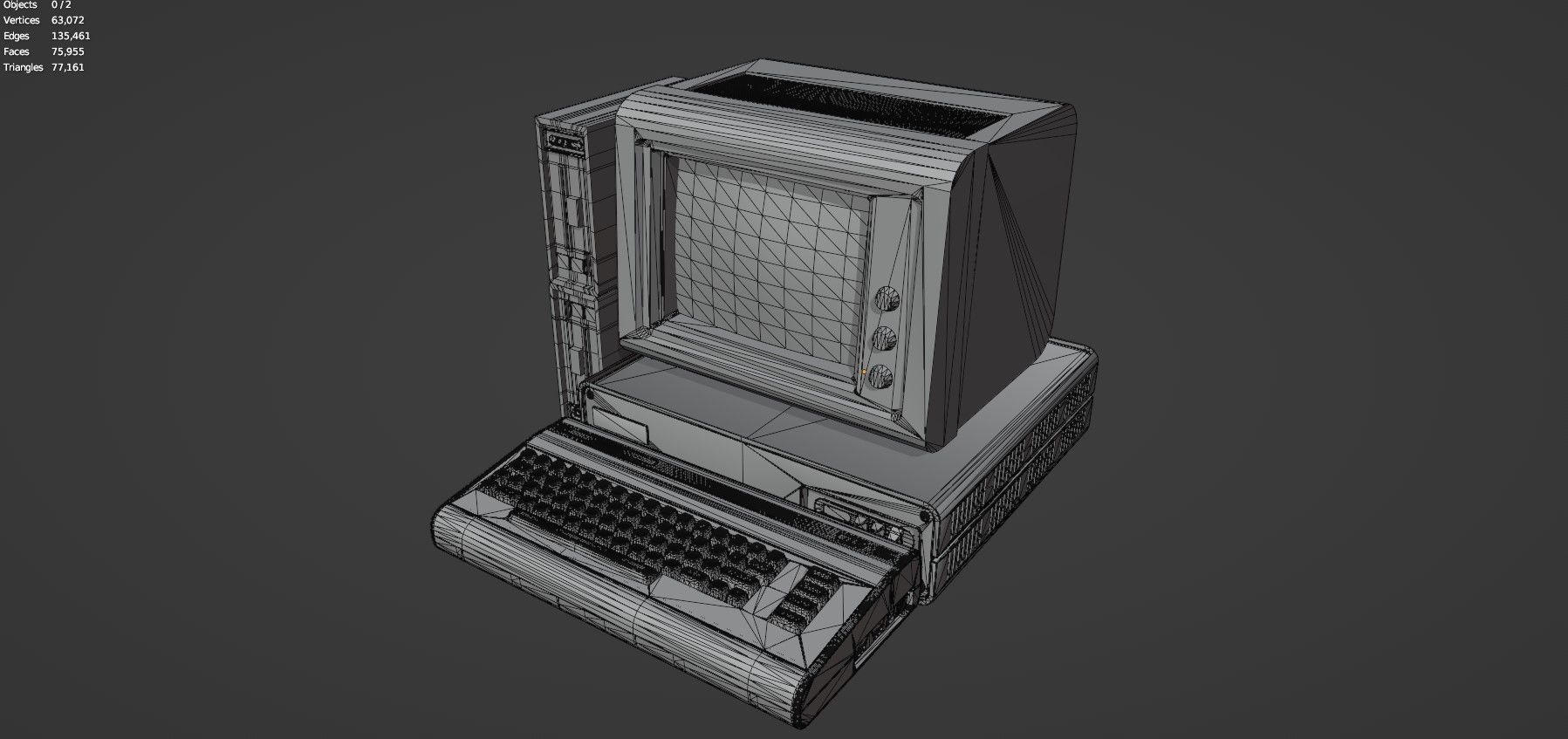 Retro Computer Pack - 3 Variations  3D model_46