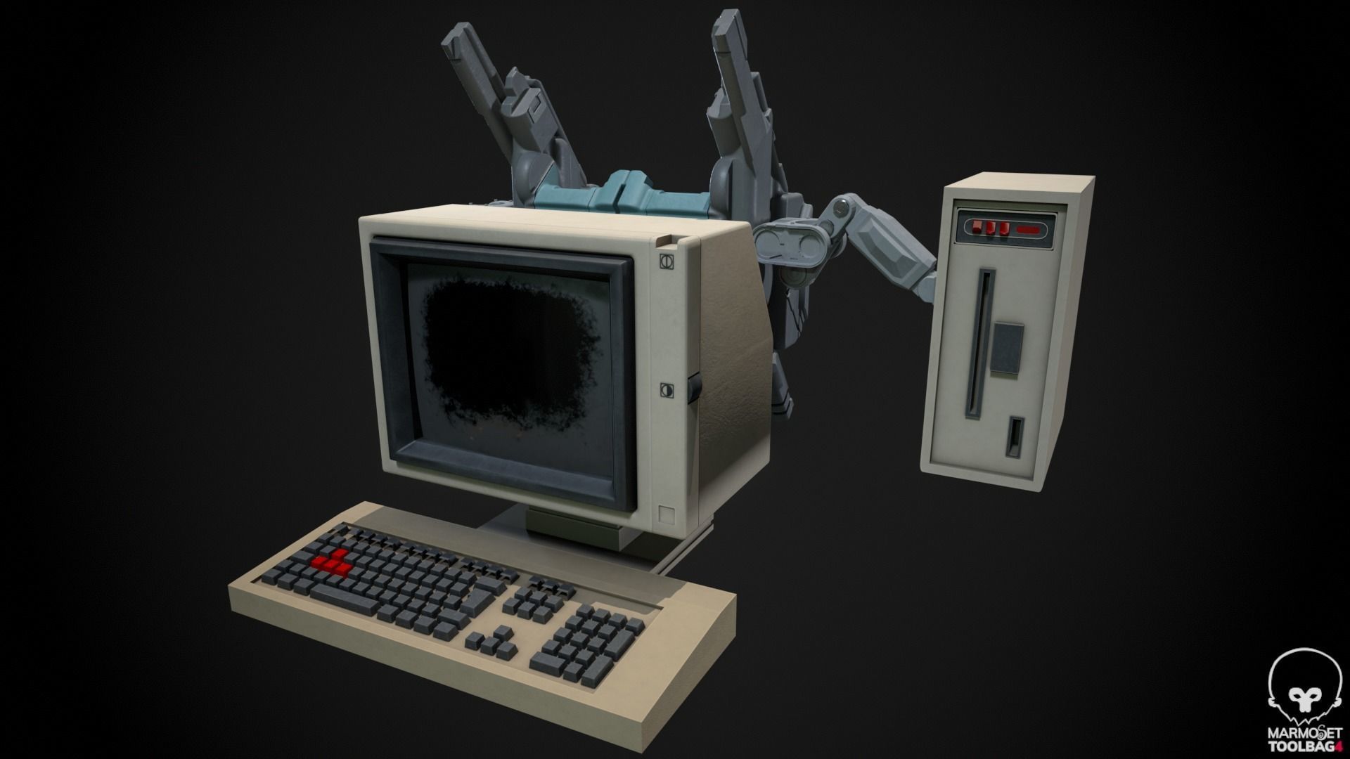 Retro Computer Pack - 3 Variations  3D model_21