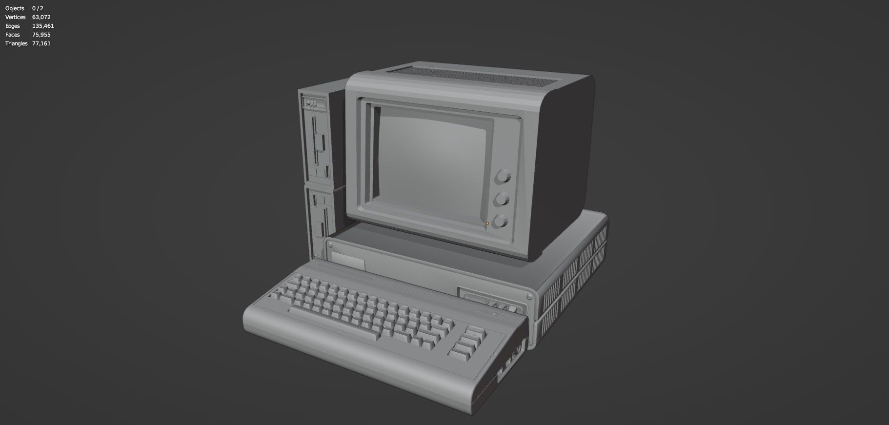 Retro Computer Pack - 3 Variations  3D model_57