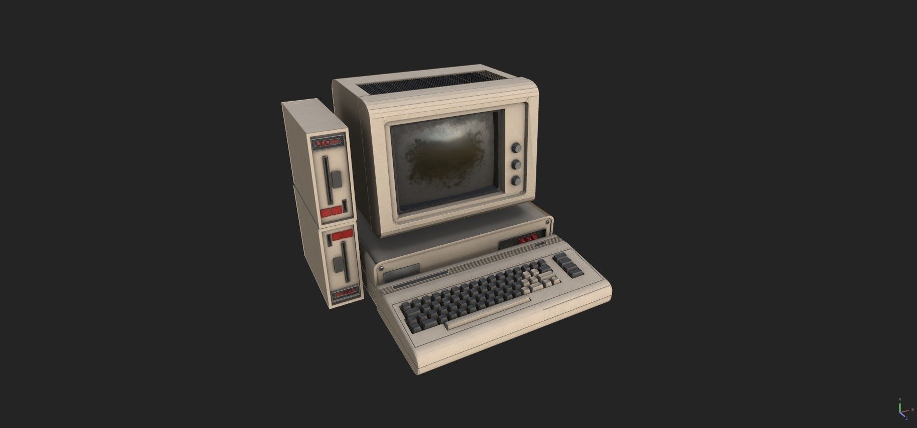 Retro Computer Pack - 3 Variations  3D model_16